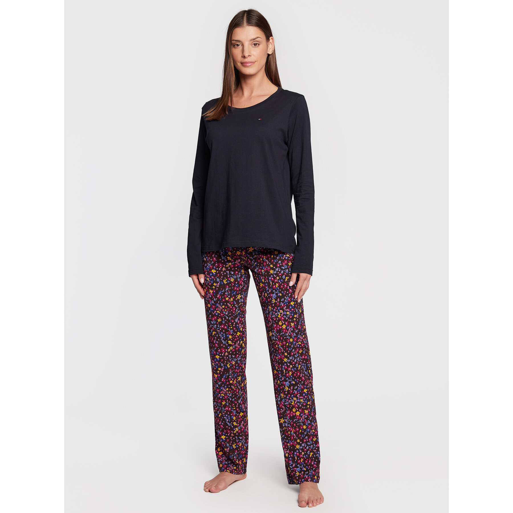 Tommy Hilfiger Pijama UW0UW04049 Colorat Regular Fit - Pled.ro