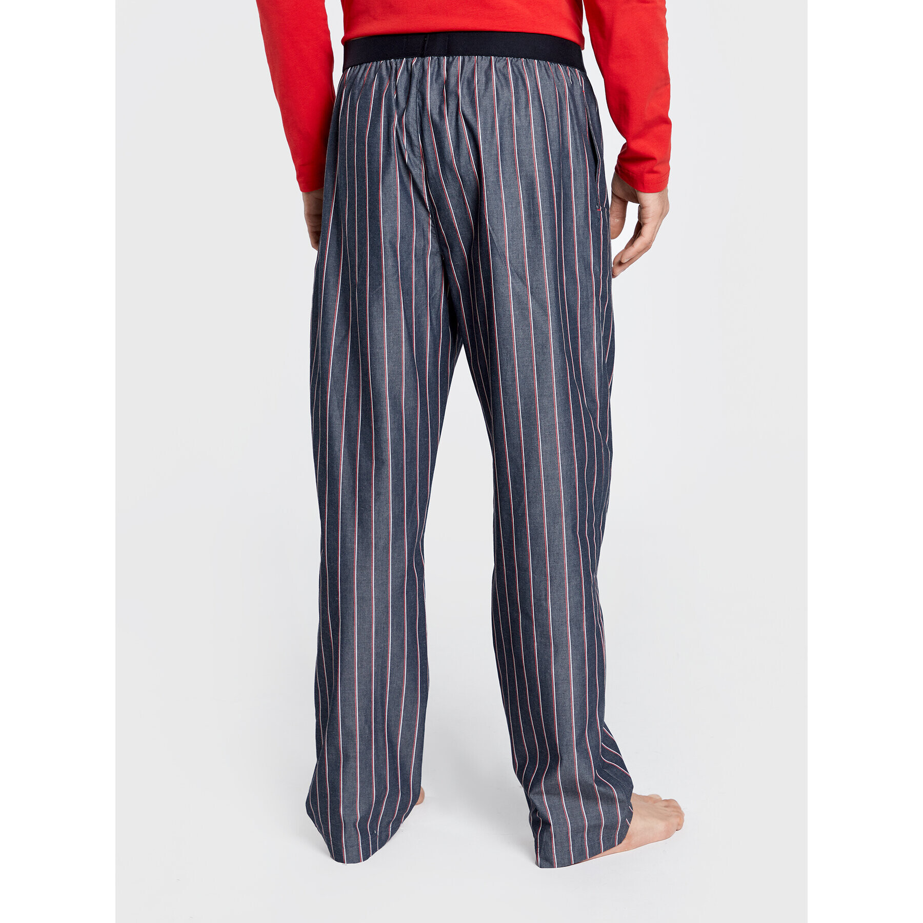 Tommy Hilfiger Pijama Woven UM0UM01960 Roșu Regular Fit - Pled.ro