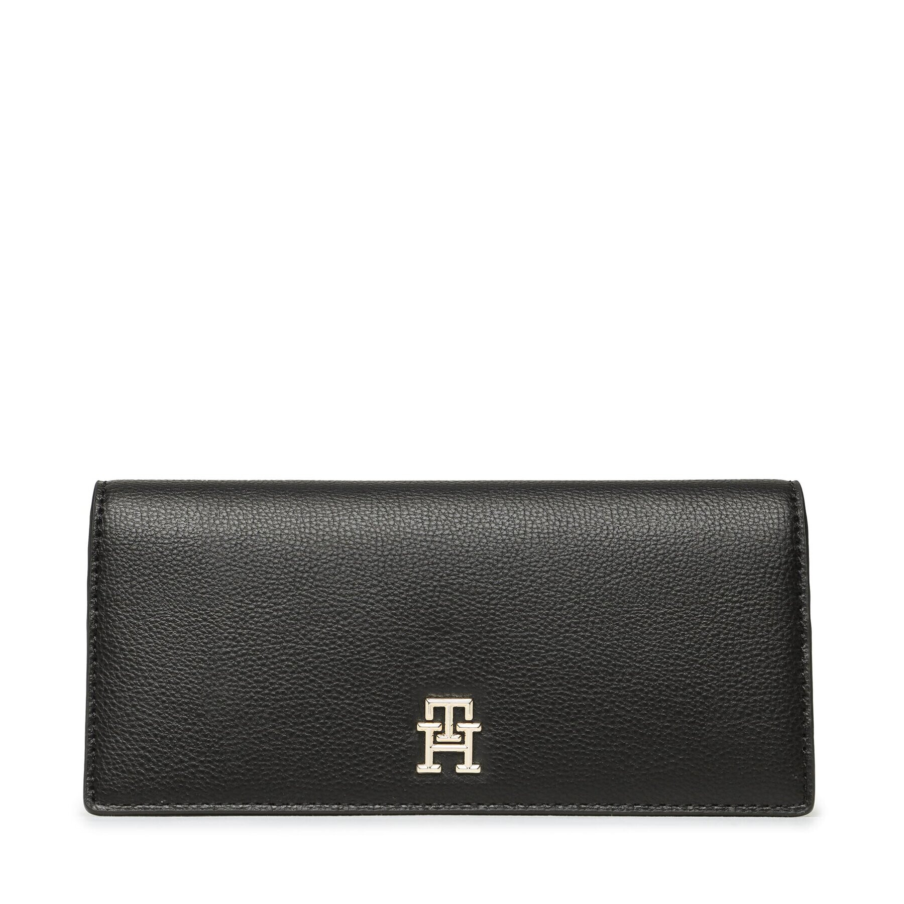 Tommy Hilfiger Portofel Mare de Damă Casual Large Wallet AW0AW14638 Negru - Pled.ro