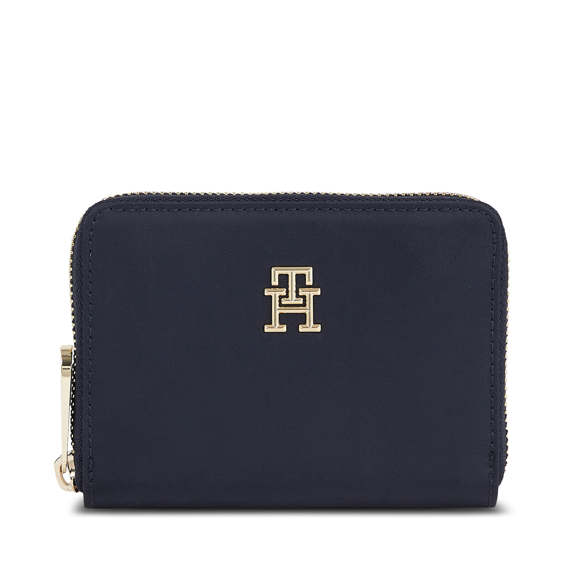 Tommy Hilfiger Portofel Mare de Damă Poppy Med Za AW0AW15278 Bleumarin - Pled.ro