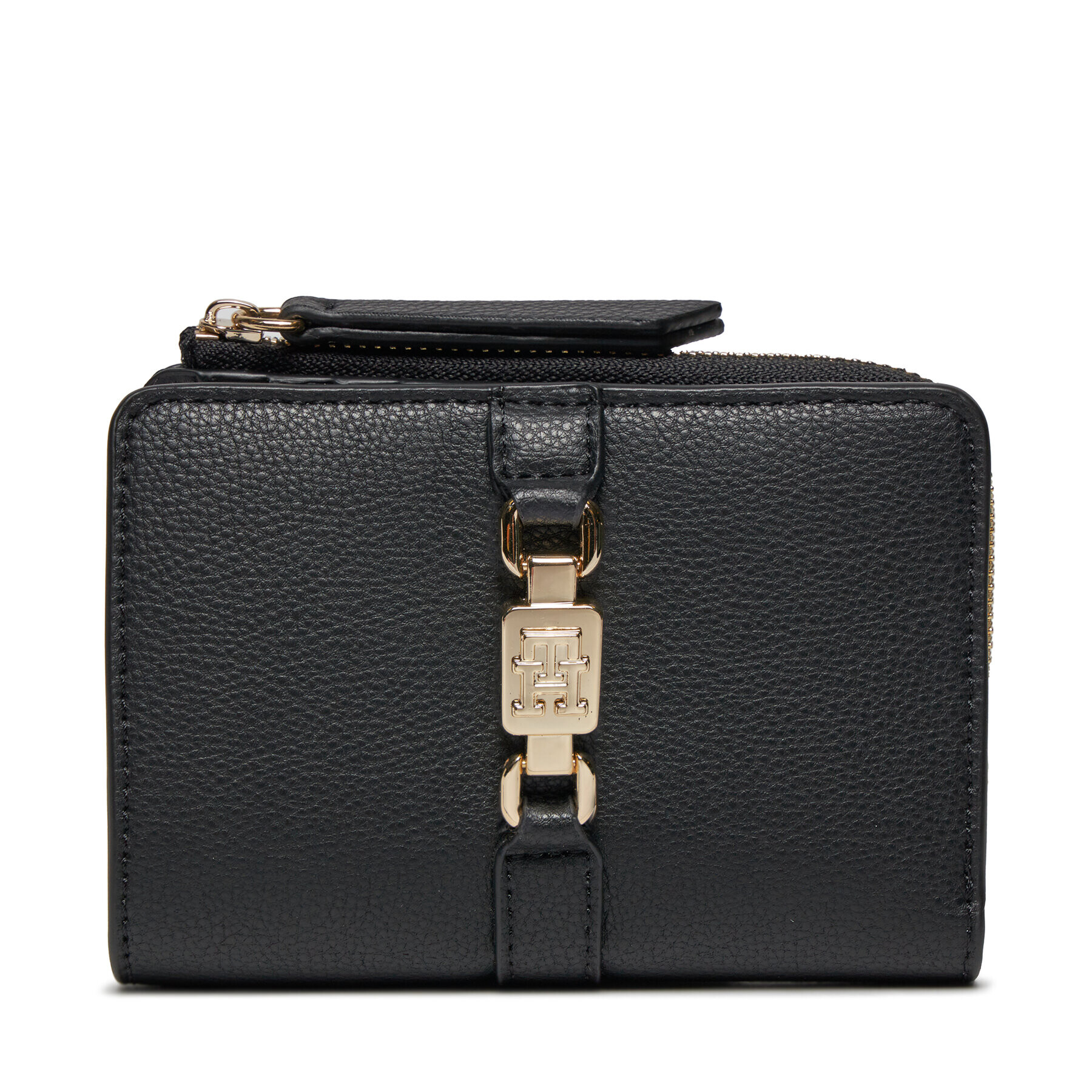 Tommy Hilfiger Portofel Mare de Damă Th Central Cc And Coin Negru - Pled.ro