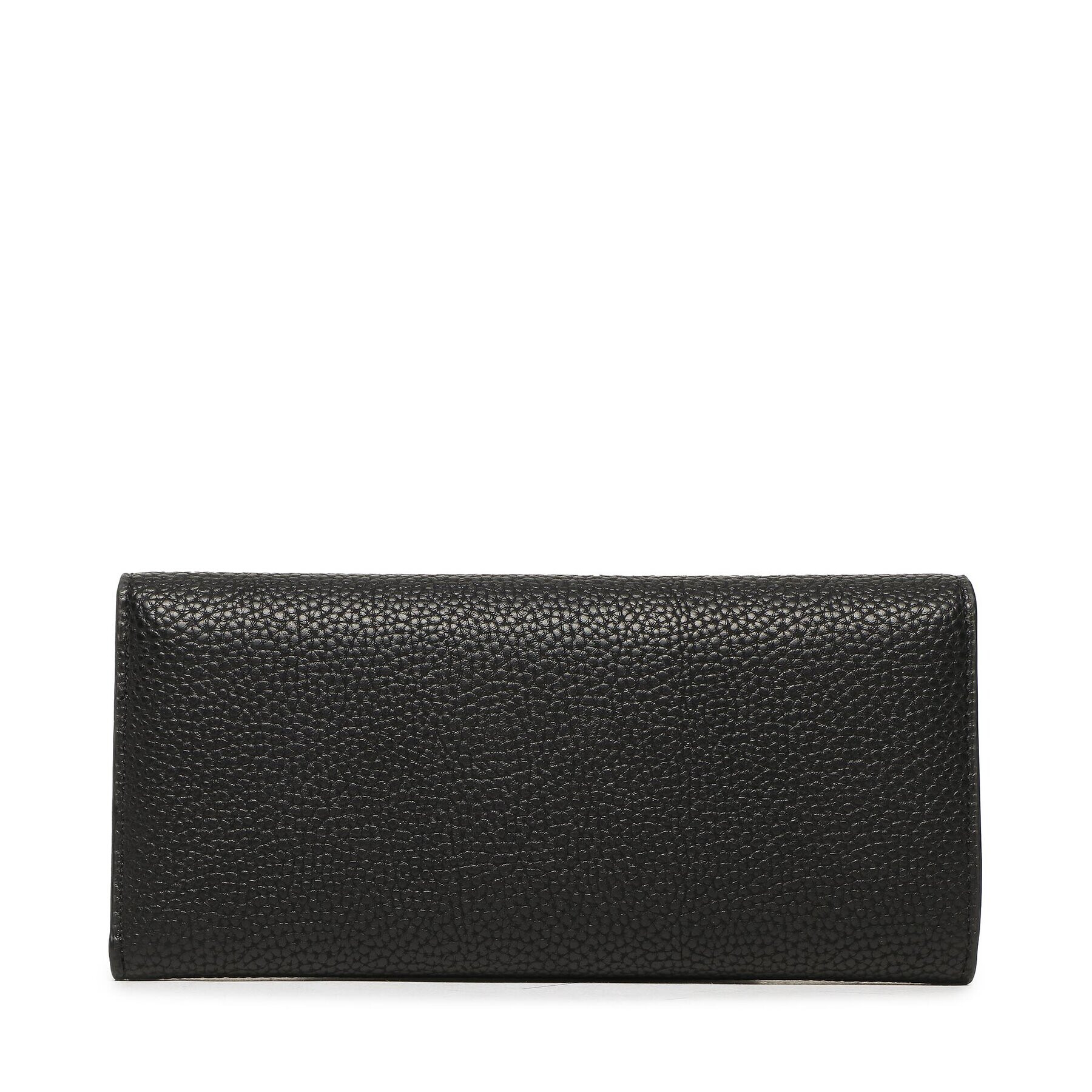 Tommy Hilfiger Portofel Mare de Damă Th Emblem Large Flap Wallet AW0AW14221 Negru - Pled.ro