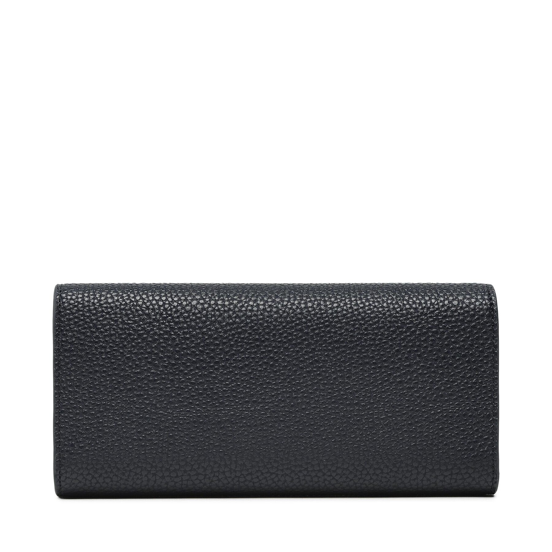 Tommy Hilfiger Portofel Mare de Damă Th Emblem Lrg Flap Wallet AW0AW14651 Bleumarin - Pled.ro