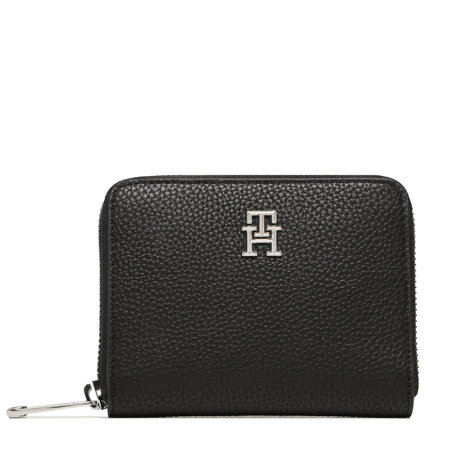 Tommy Hilfiger Portofel Mare de Damă Th Emblem Med Za AW0AW14892 Negru - Pled.ro