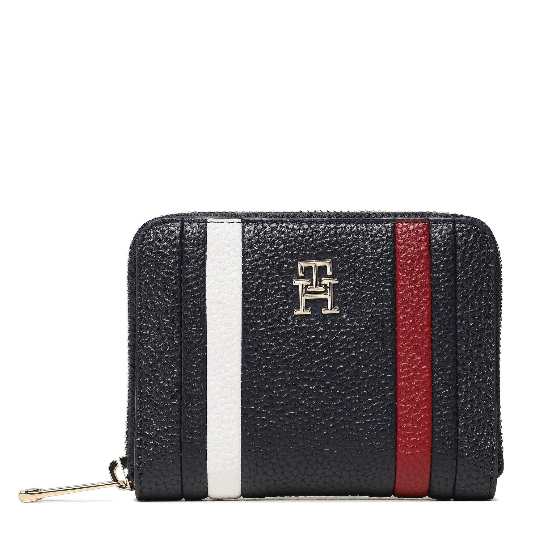 Tommy Hilfiger Portofel Mare de Damă Th Emblem Med Za Corp AW0AW15118 Bleumarin - Pled.ro