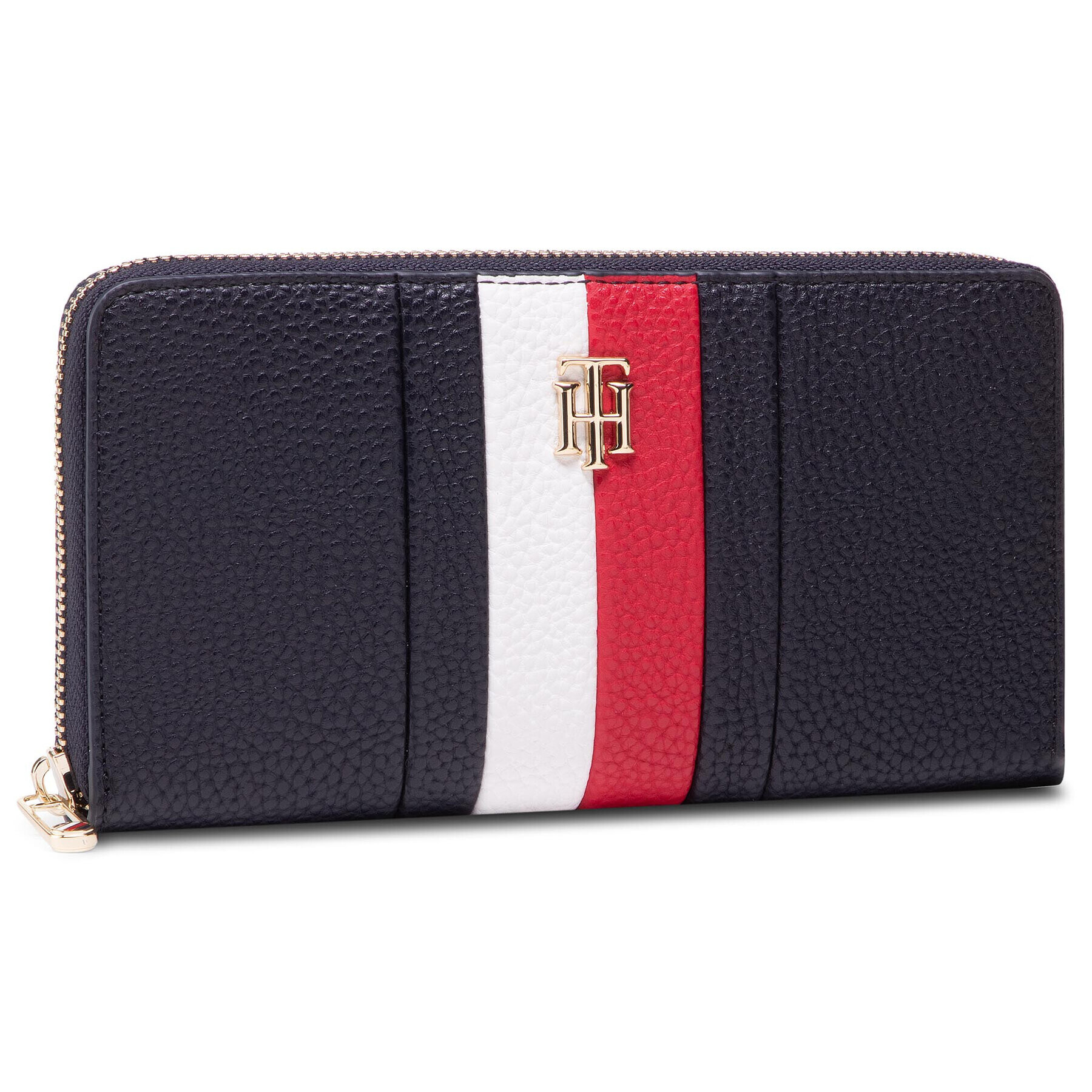 Tommy Hilfiger Portofel Mare de Damă Th Essence Large Za Corp AW0AW09899 Bleumarin - Pled.ro