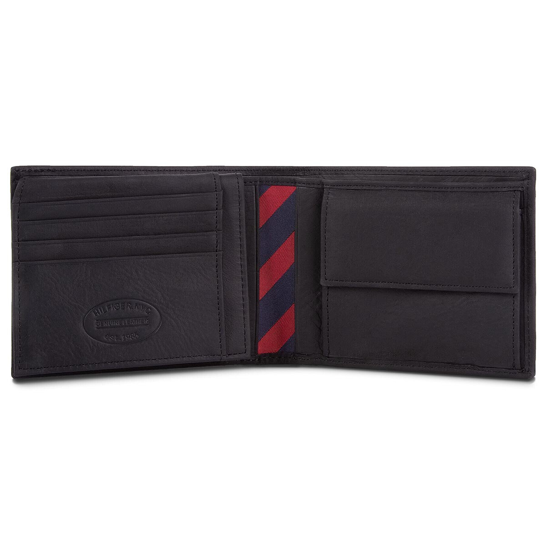 Tommy Hilfiger Portofel Mare pentru Bărbați Johnson Cc Flap And Coin Pocket AM0AM00660/82566 Negru - Pled.ro