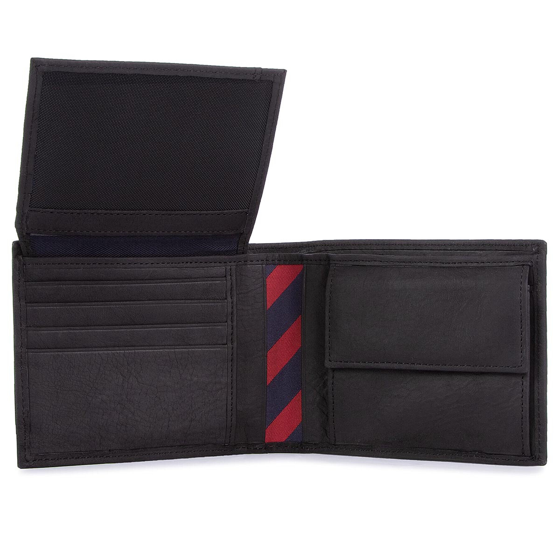 Tommy Hilfiger Portofel Mare pentru Bărbați Johnson Cc Flap And Coin Pocket AM0AM00660/82566 Negru - Pled.ro