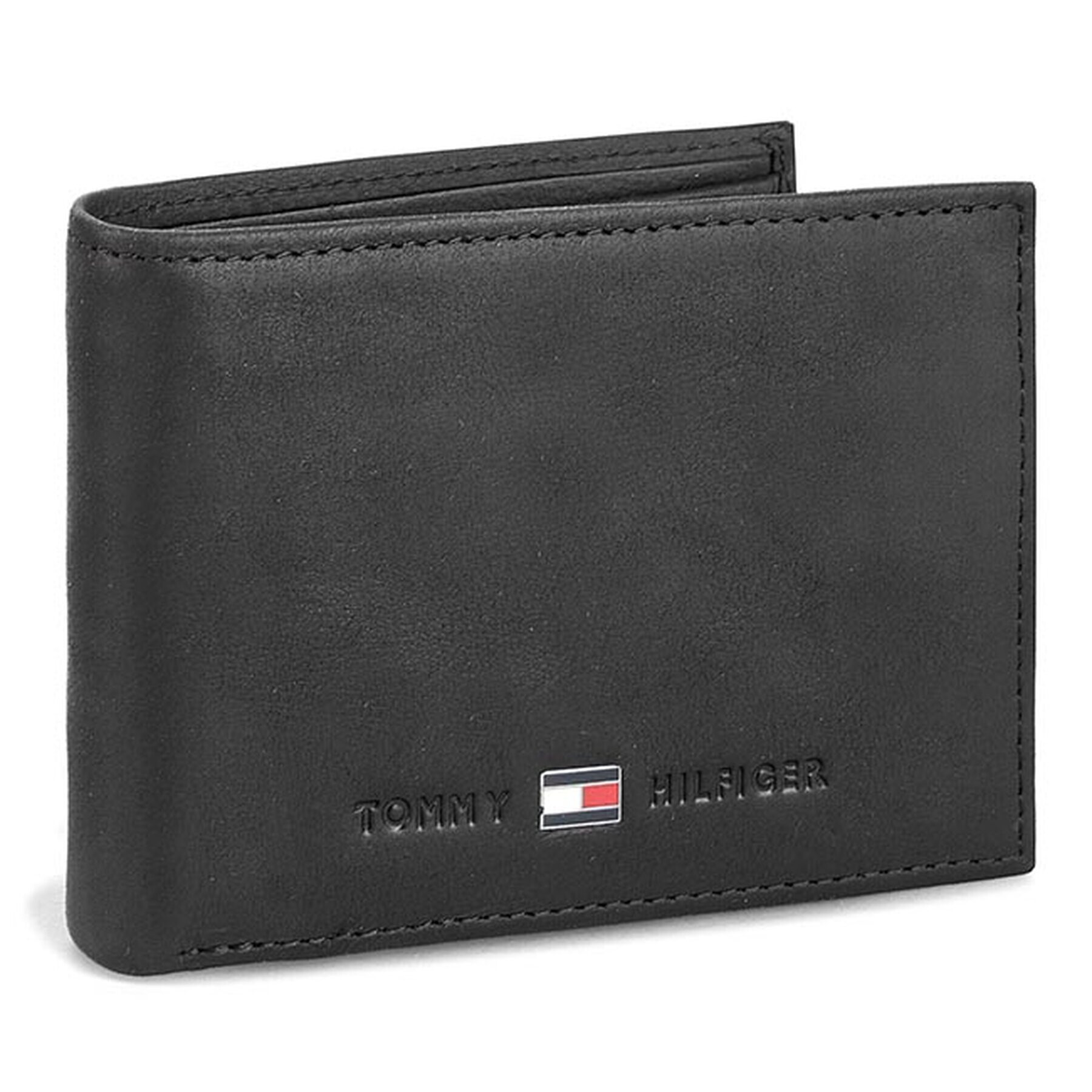 Tommy Hilfiger Portofel Mare pentru Bărbați Johnson Mini Cc Flap And Coin Pocket AM0AM00662/82568 Negru - Pled.ro