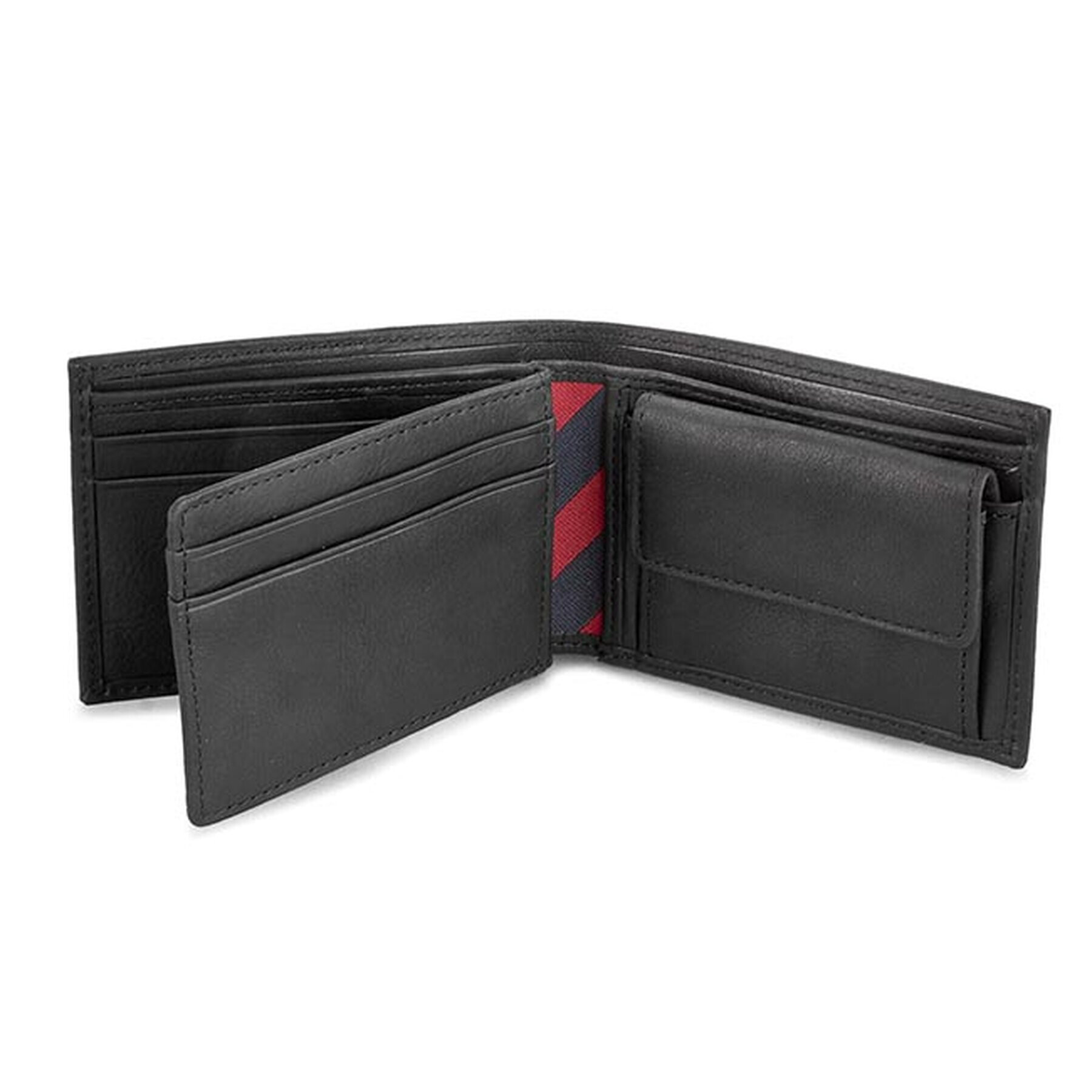 Tommy Hilfiger Portofel Mare pentru Bărbați Johnson Mini Cc Flap And Coin Pocket AM0AM00662/82568 Negru - Pled.ro