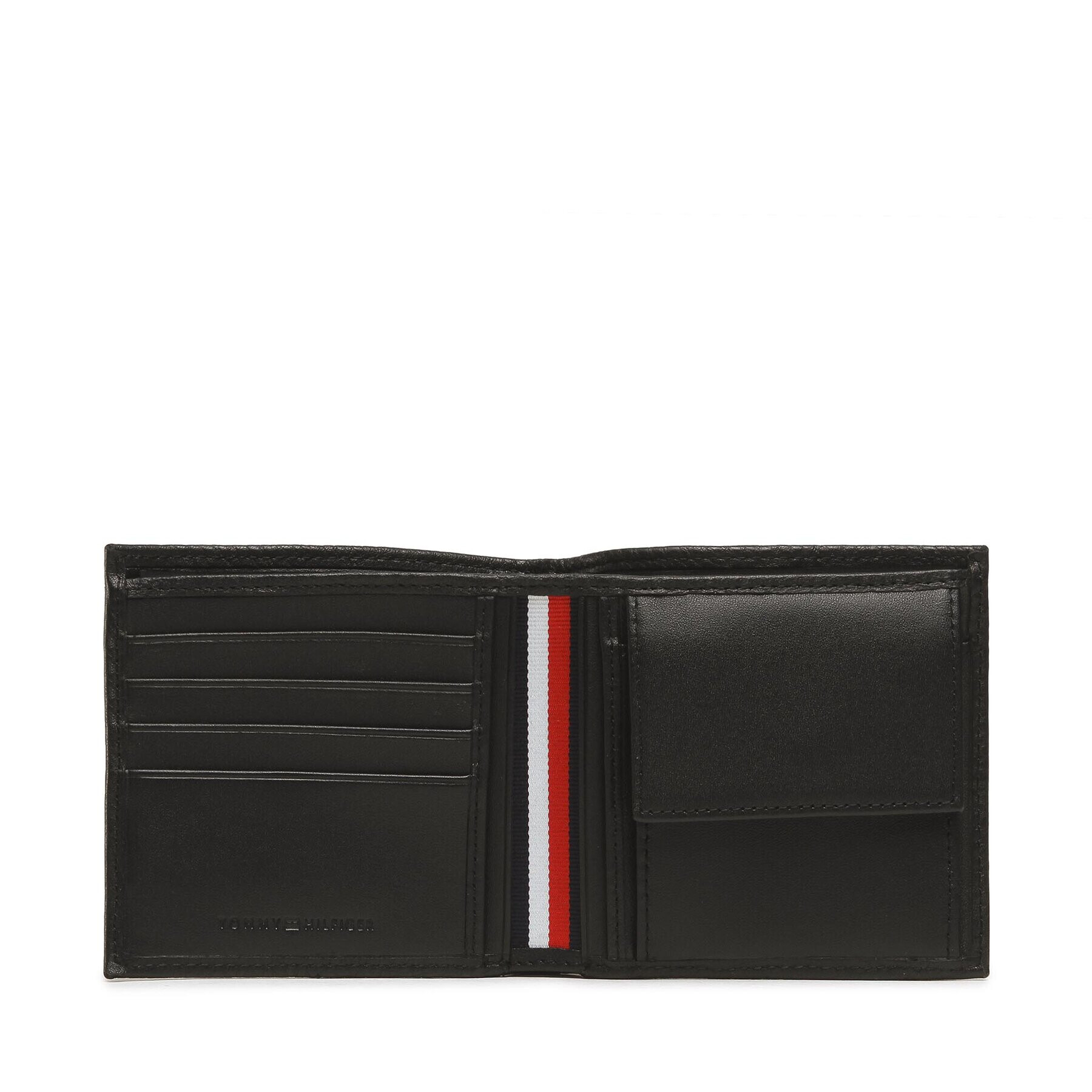 Tommy Hilfiger Portofel Mare pentru Bărbați Th Central Cc And Coin AM0AM10611 Negru - Pled.ro