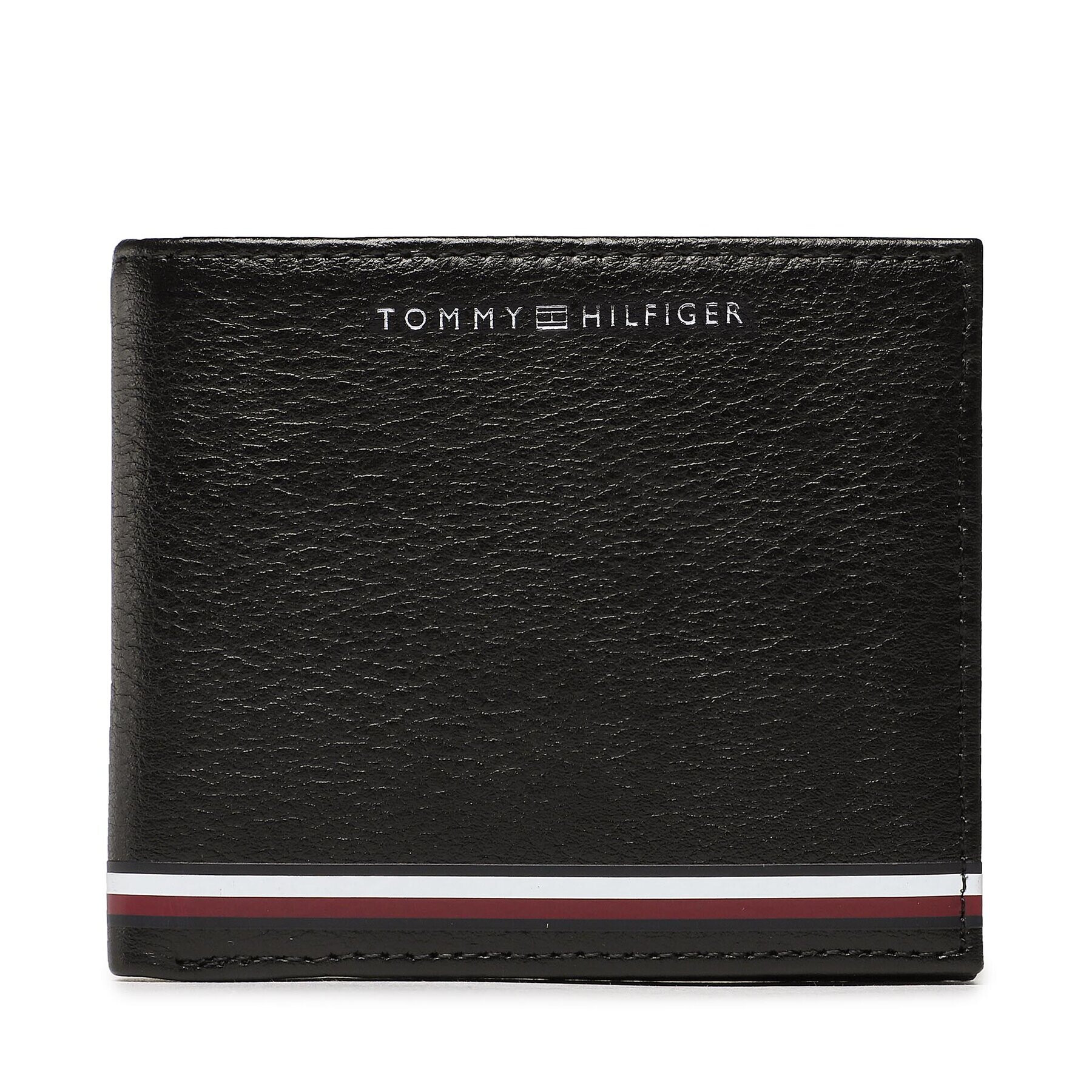 Tommy Hilfiger Portofel Mare pentru Bărbați Th Central Mini Cc Wallet AM0AM11258 Negru - Pled.ro