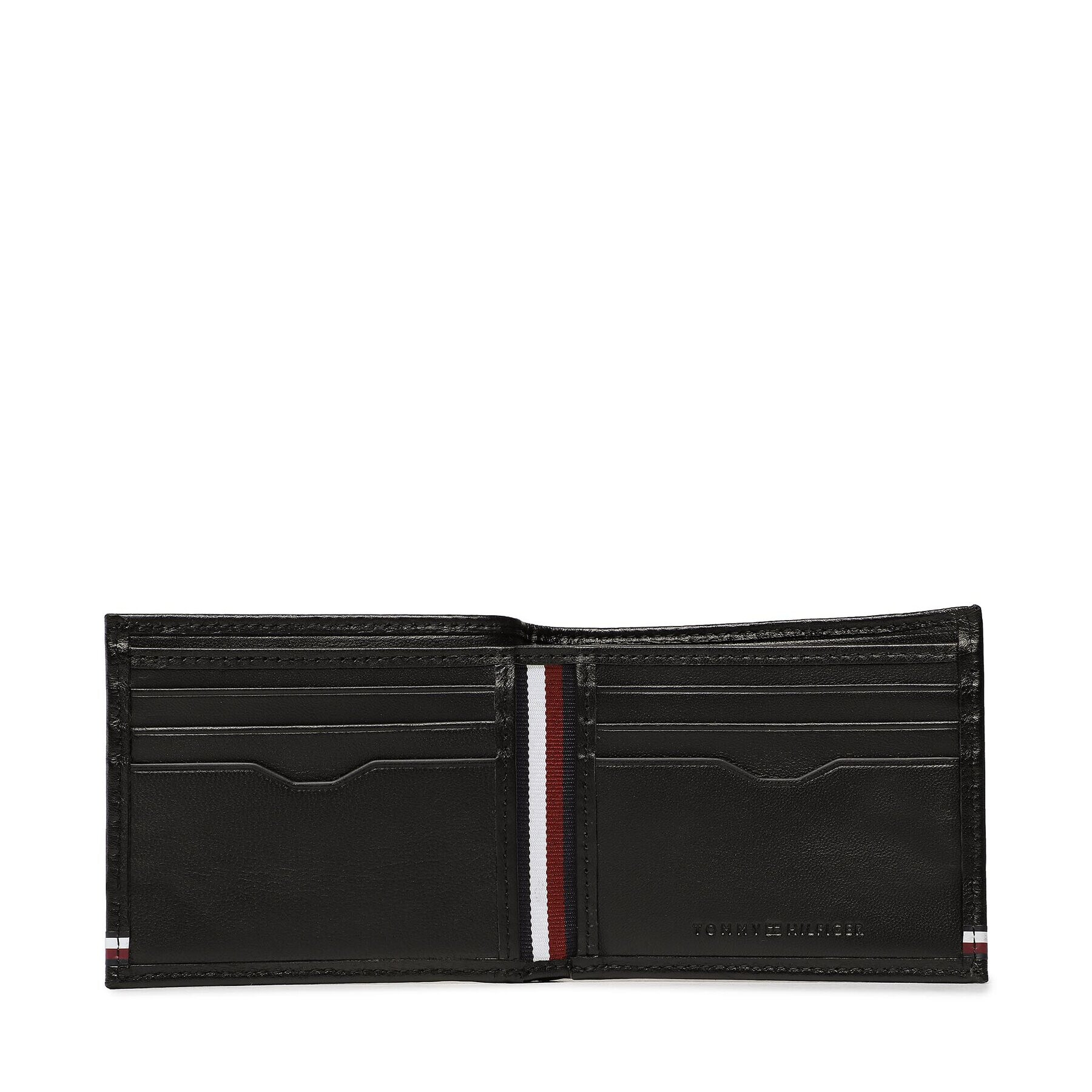 Tommy Hilfiger Portofel Mare pentru Bărbați Th Central Mini Cc Wallet AM0AM11258 Negru - Pled.ro