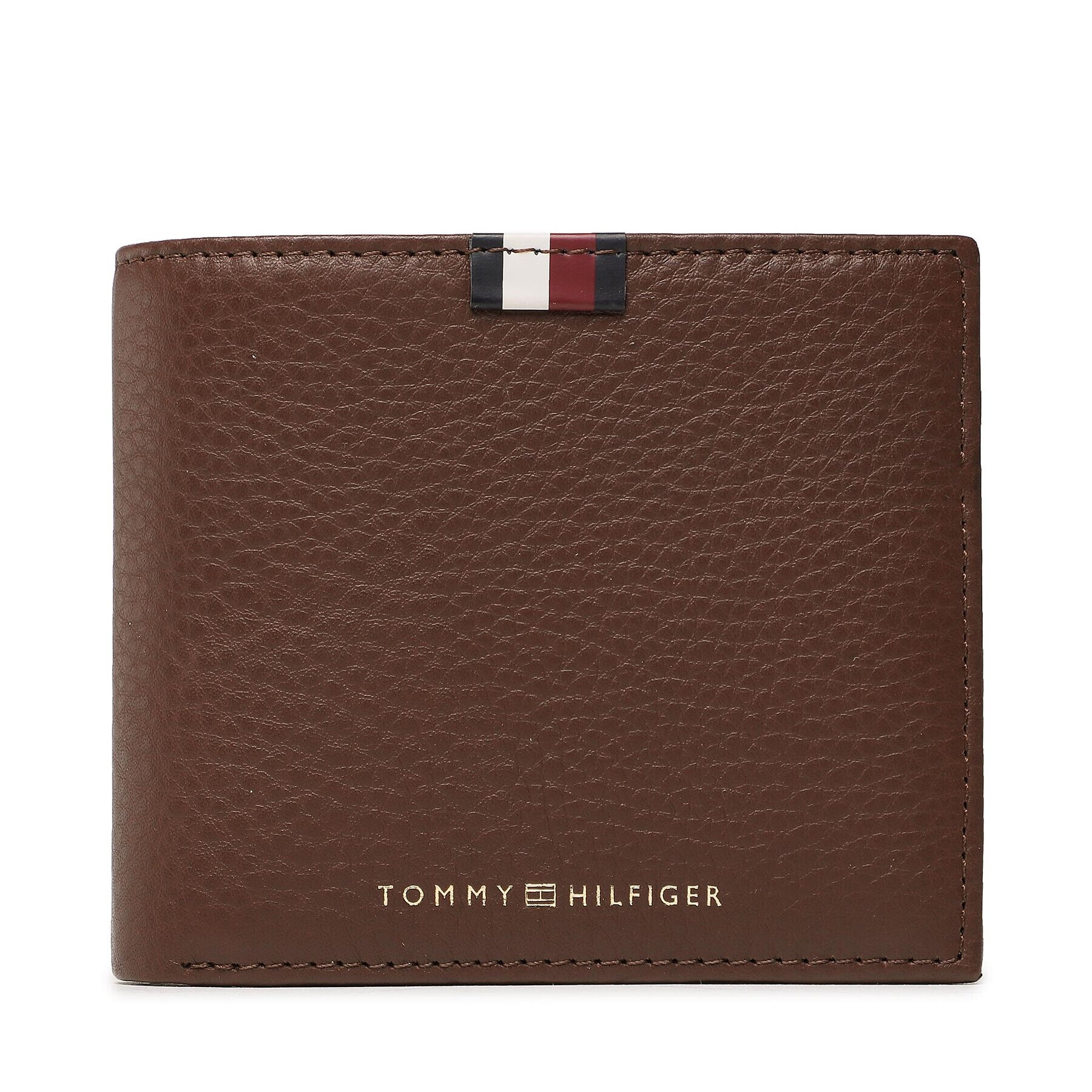 Tommy Hilfiger Portofel Mare pentru Bărbați Th Prem Le Cc And Coin AM0AM11265 Maro - Pled.ro