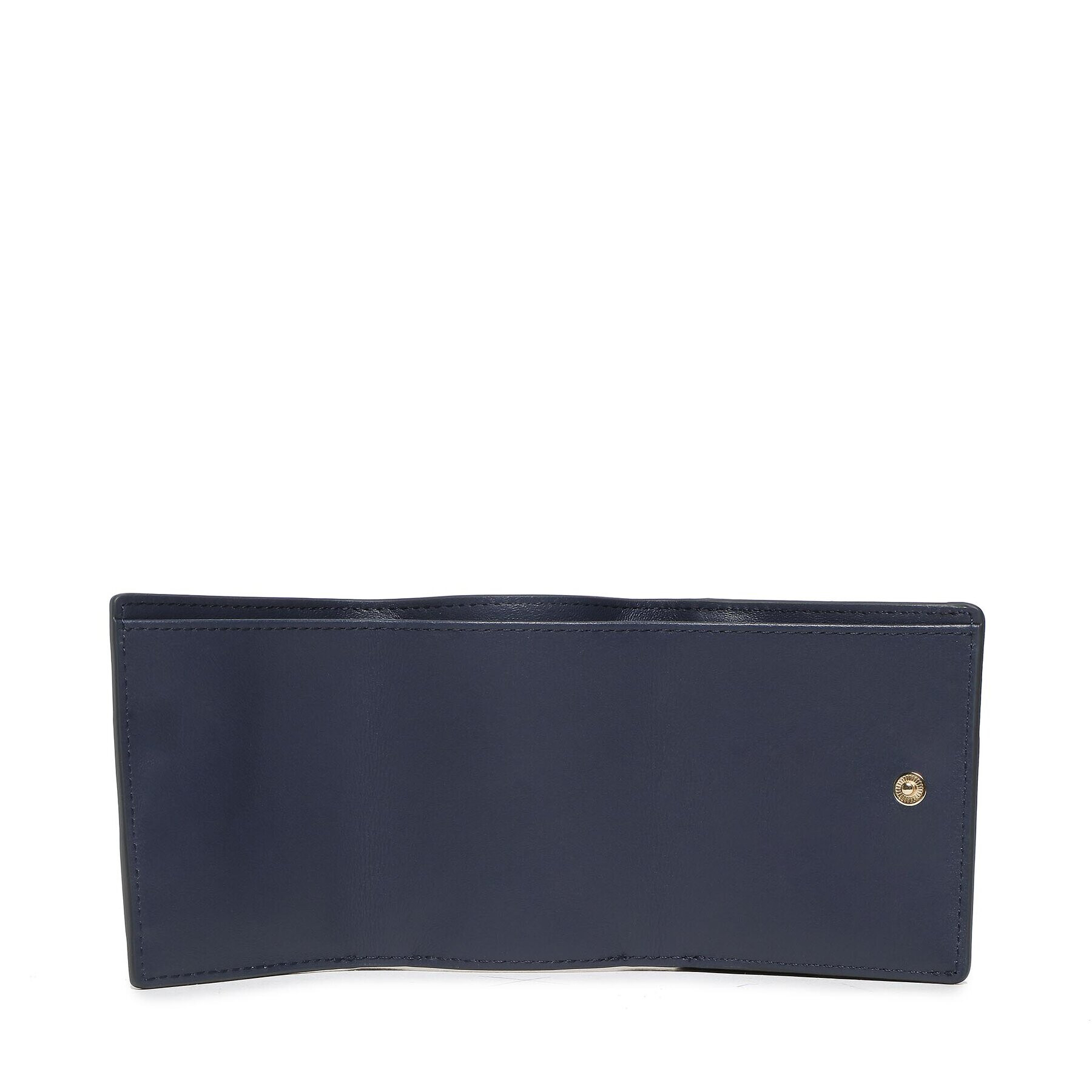 Tommy Hilfiger Portofel Mic de Damă Push Lock Leather Wallet AW0AW14344 Bleumarin - Pled.ro