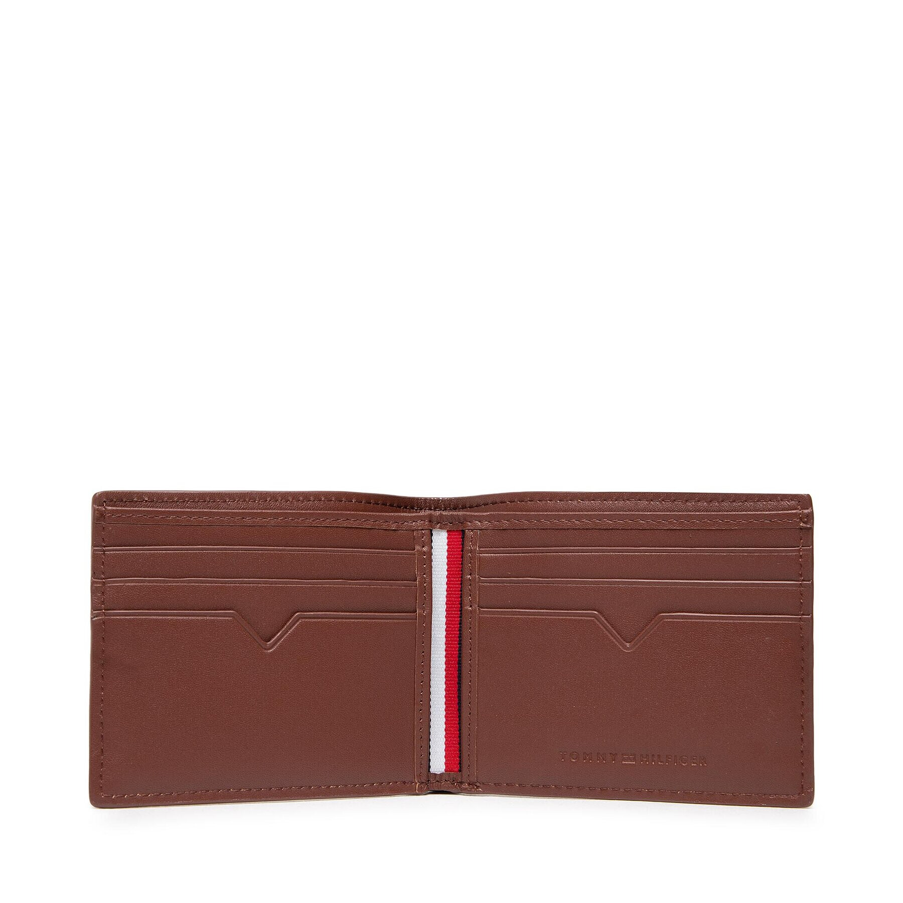 Tommy Hilfiger Portofel Mic pentru Bărbați Th Modern Leather Mini Cc Wallet AM0AM10617 Maro - Pled.ro