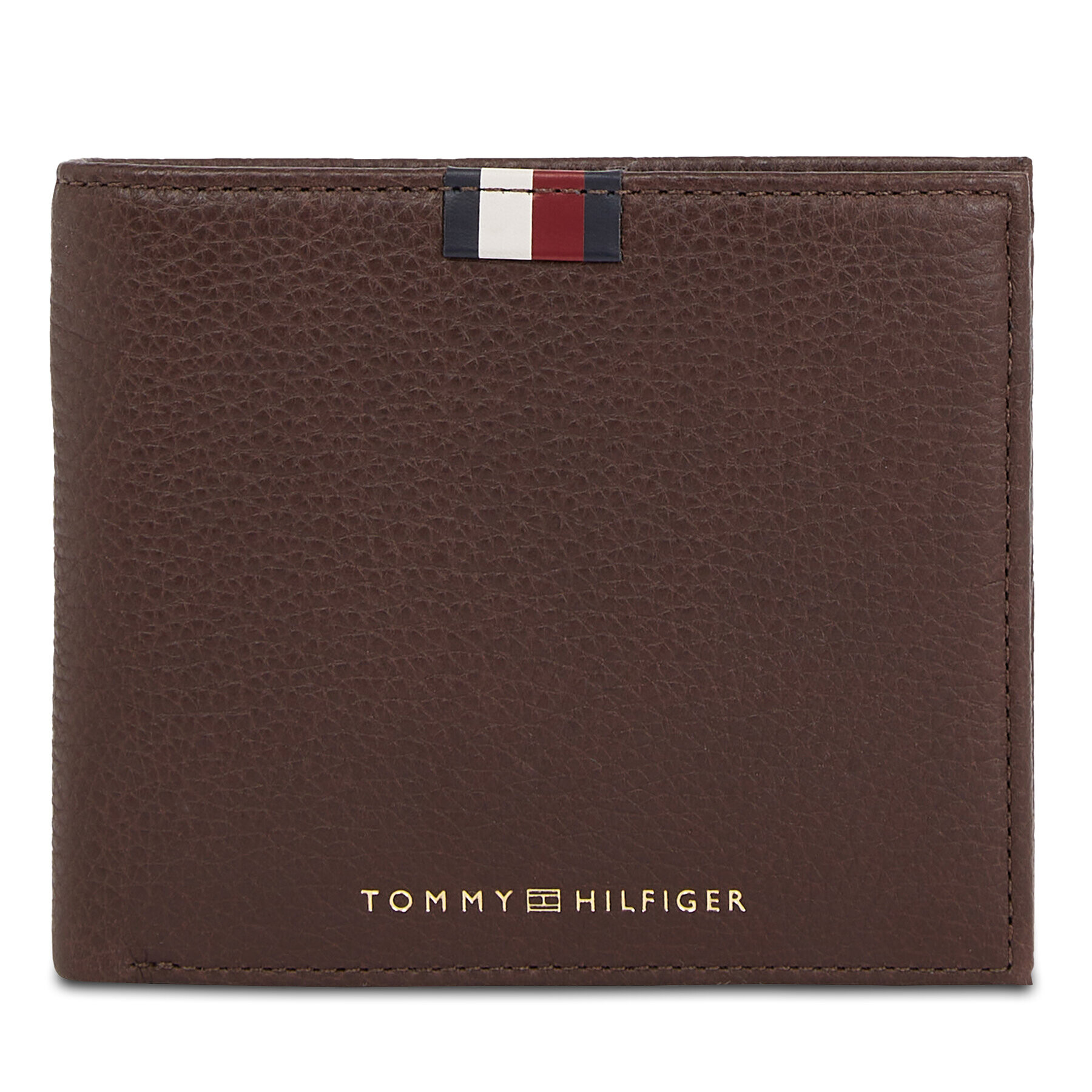 Tommy Hilfiger Portofel pentru bărbați Th Corp Leather Flap And Coin AM0AM11598 Maro - Pled.ro