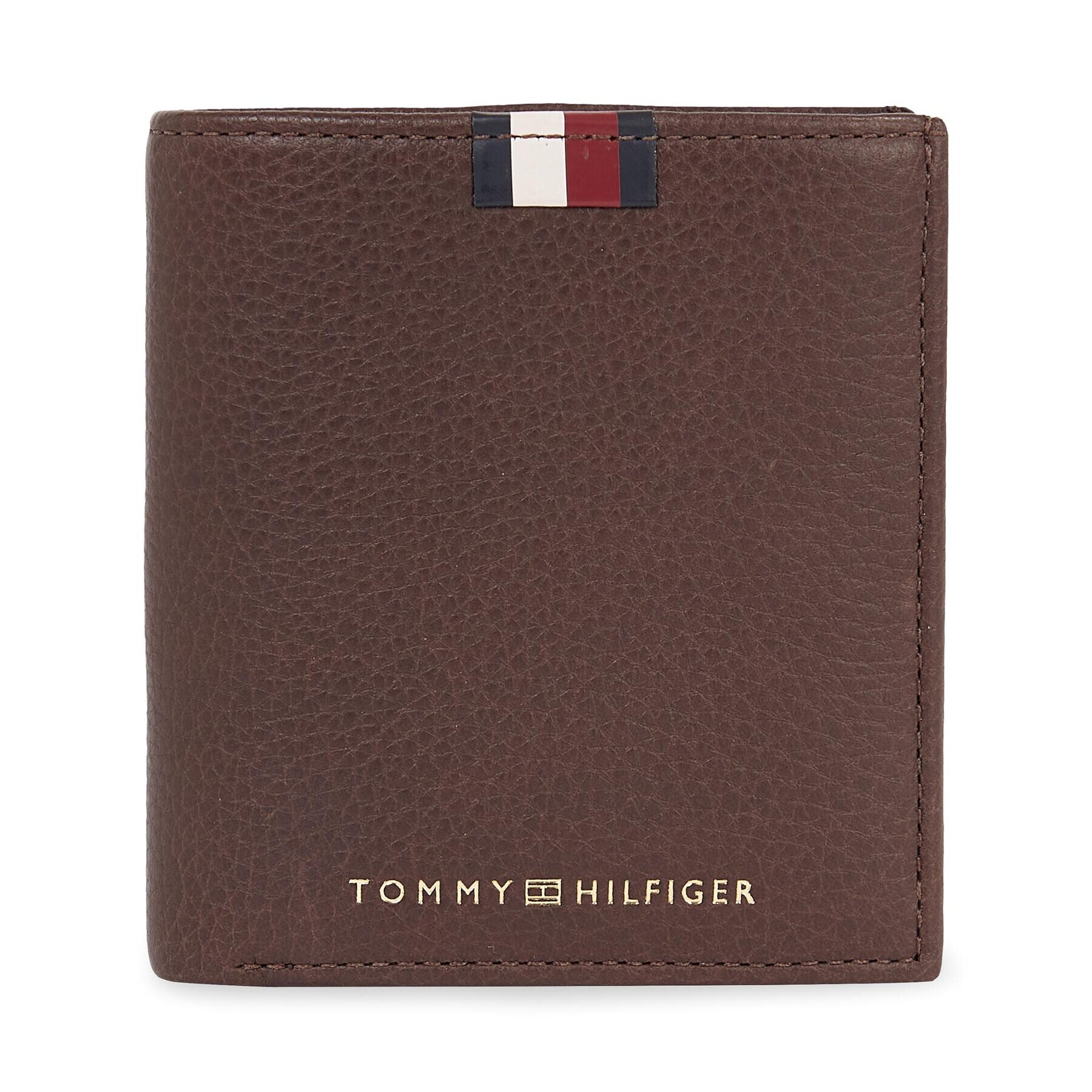 Tommy Hilfiger Portofel pentru bărbați Th Corp Leather Trifold AM0AM11597 Maro - Pled.ro