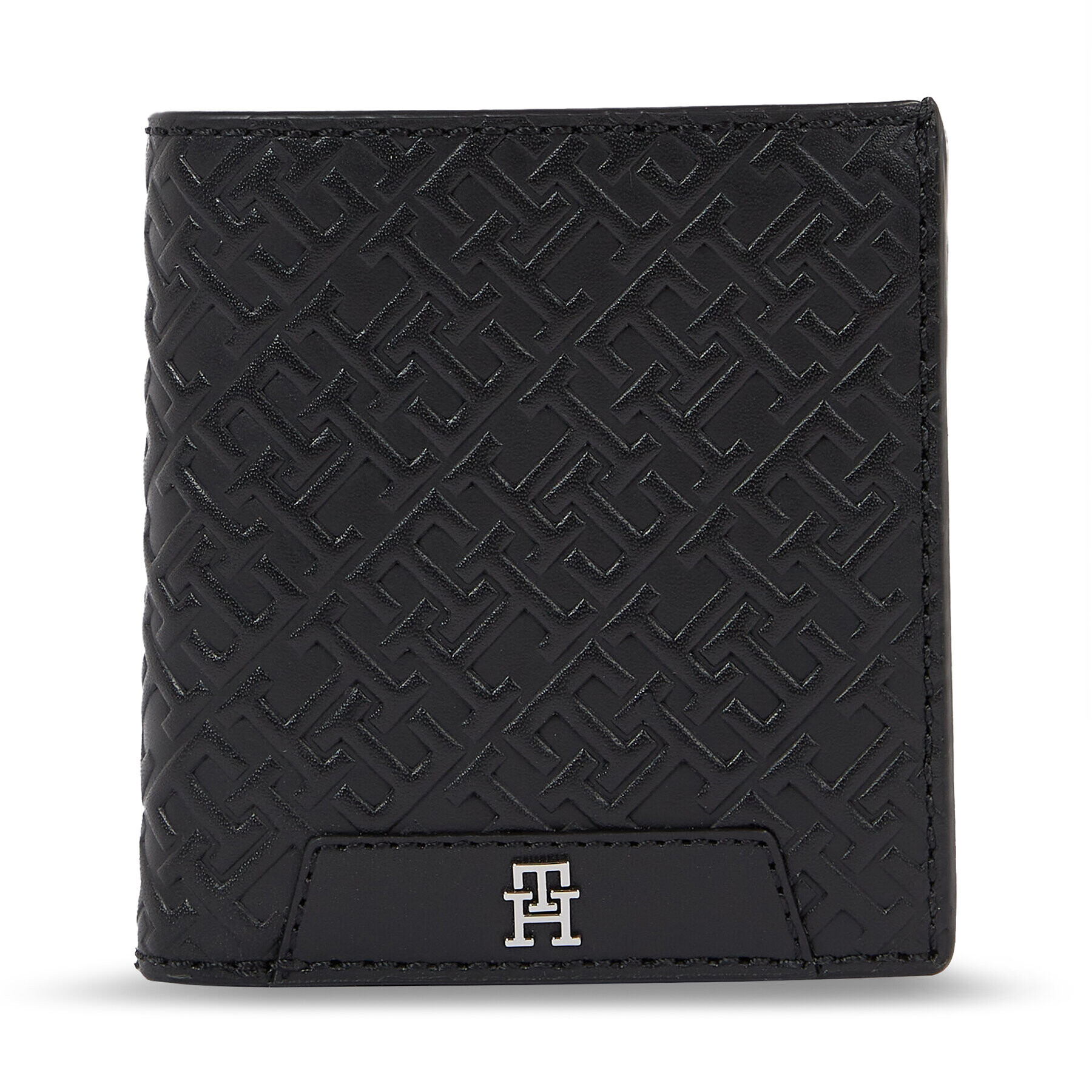 Tommy Hilfiger Portofel pentru bărbați Th Monogram Trifold AM0AM11934 Negru - Pled.ro