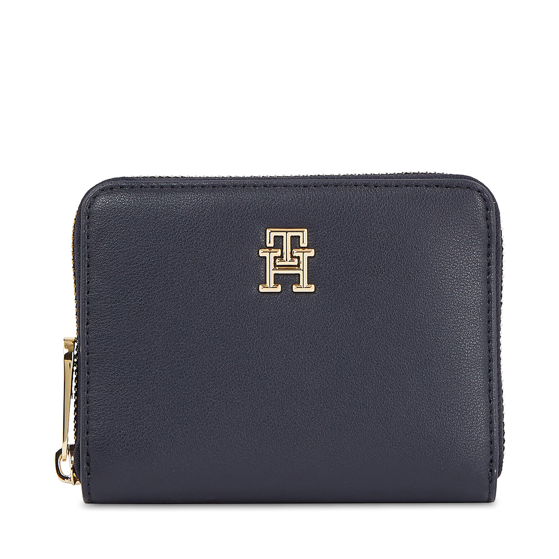 Tommy Hilfiger Portofel Mare de Damă Poppy Plus Med Za AW0AW15259 Bleumarin - Pled.ro