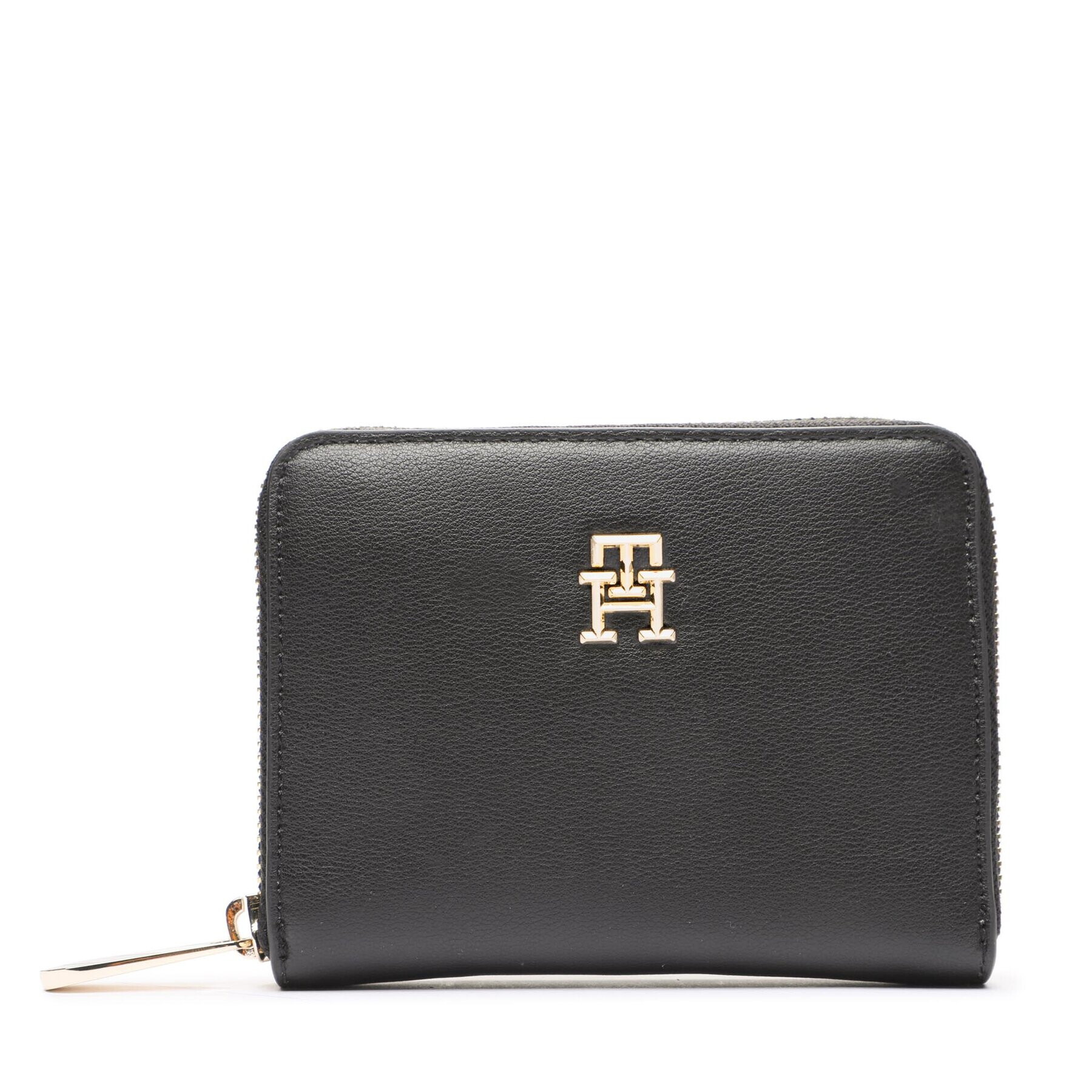 Tommy Hilfiger Portofel pentru femei Poppy Plus Med Za AW0AW15259 Negru - Pled.ro