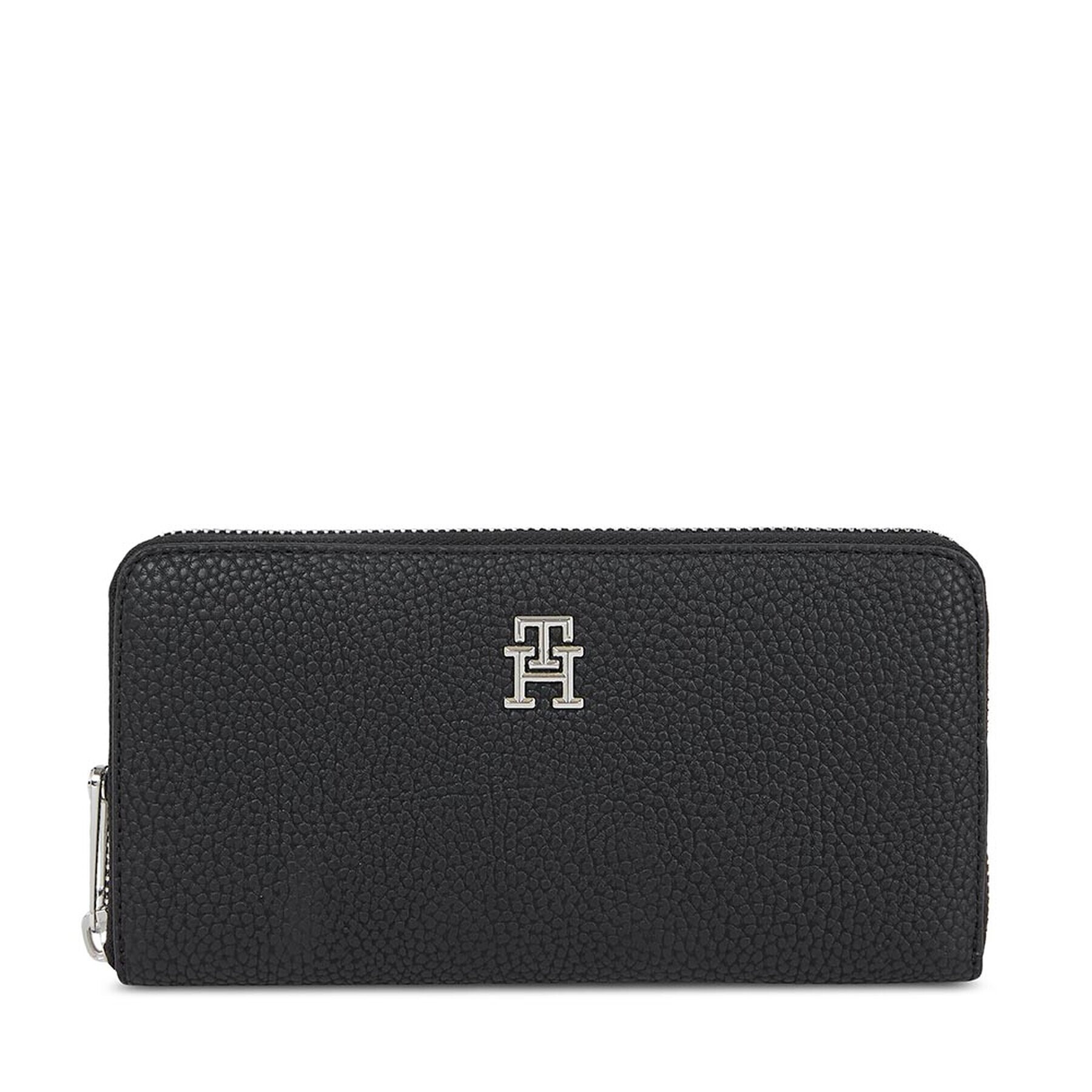 Tommy Hilfiger Portofel pentru femei Th Emblem Large Za AW0AW15275 Negru - Pled.ro