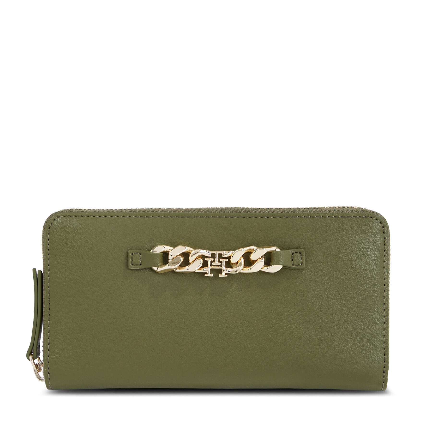 Tommy Hilfiger Portofel pentru femei Th Luxe Large Za AW0AW15608 Verde - Pled.ro