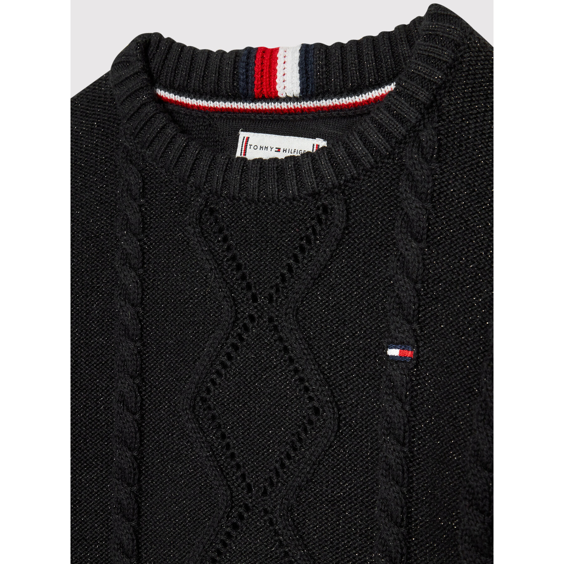 Tommy Hilfiger Pulover Essential KG0KG06201 M Negru Regular Fit - Pled.ro