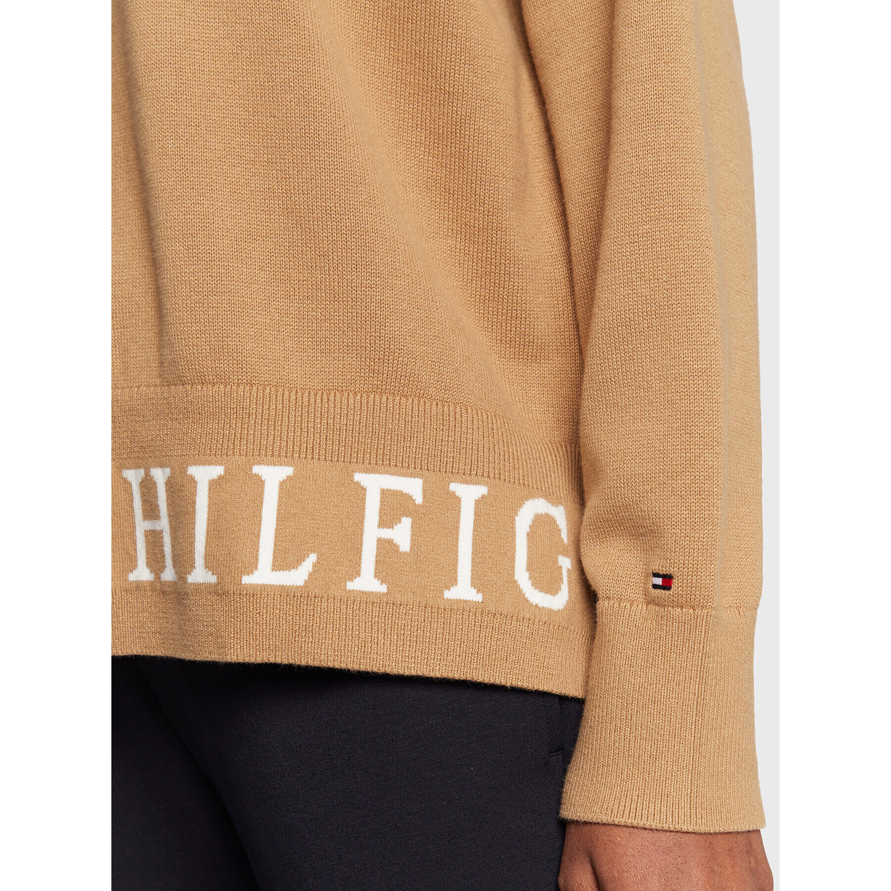 Tommy Hilfiger Pulover Graphic WW0WW35768 Maro Relaxed Fit - Pled.ro