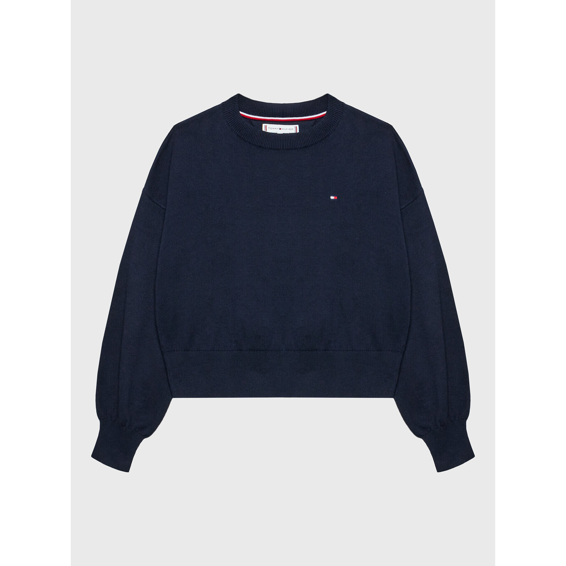 Tommy Hilfiger Pulover KG0KG06909 Bleumarin Regular Fit - Pled.ro