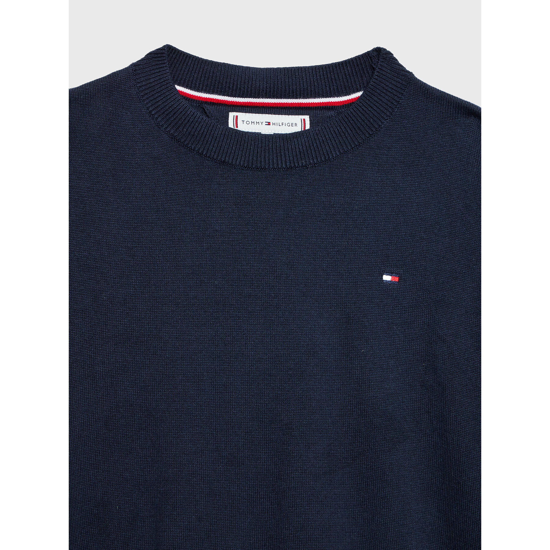 Tommy Hilfiger Pulover KG0KG06909 Bleumarin Regular Fit - Pled.ro