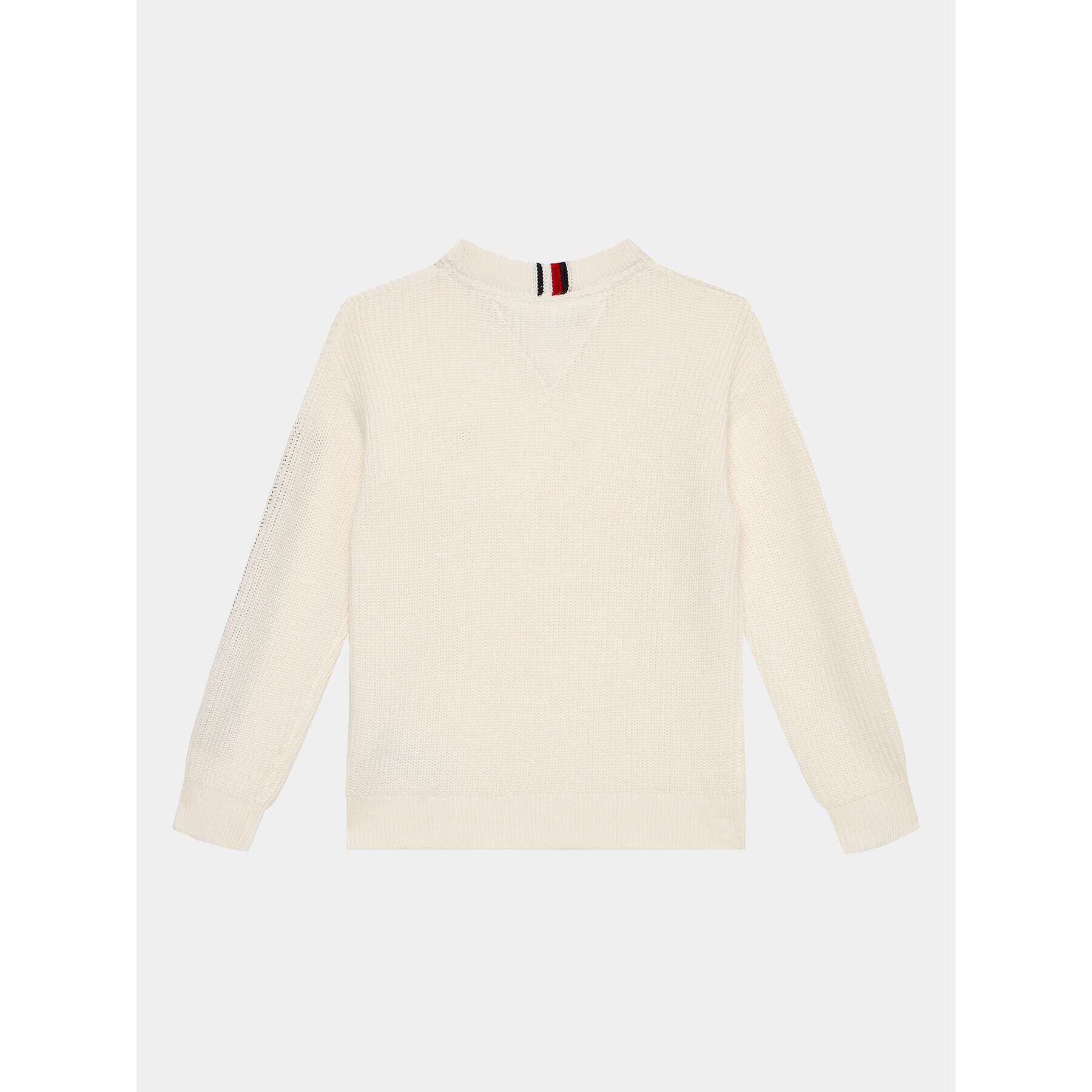 Tommy Hilfiger Pulover Monotype KB0KB08364 D Écru Regular Fit - Pled.ro