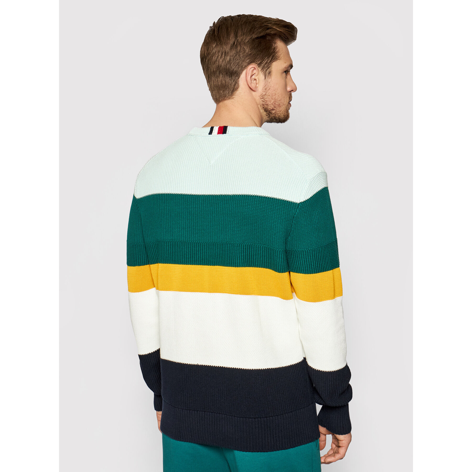 Tommy Hilfiger Pulover MW0MW17364 Colorat Regular Fit - Pled.ro