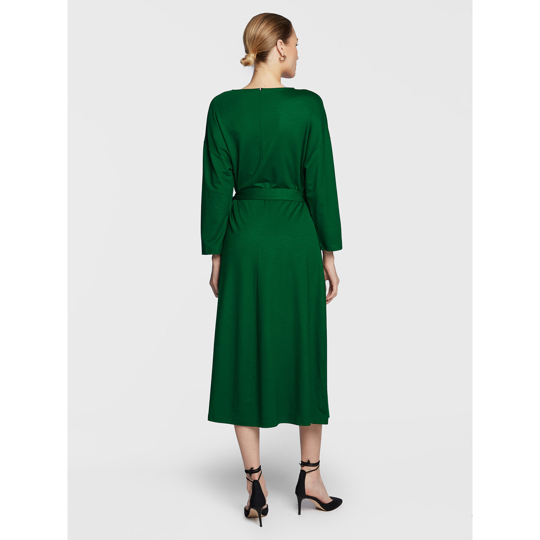 Tommy Hilfiger Rochie cocktail WW0WW37101 Verde Regular Fit - Pled.ro