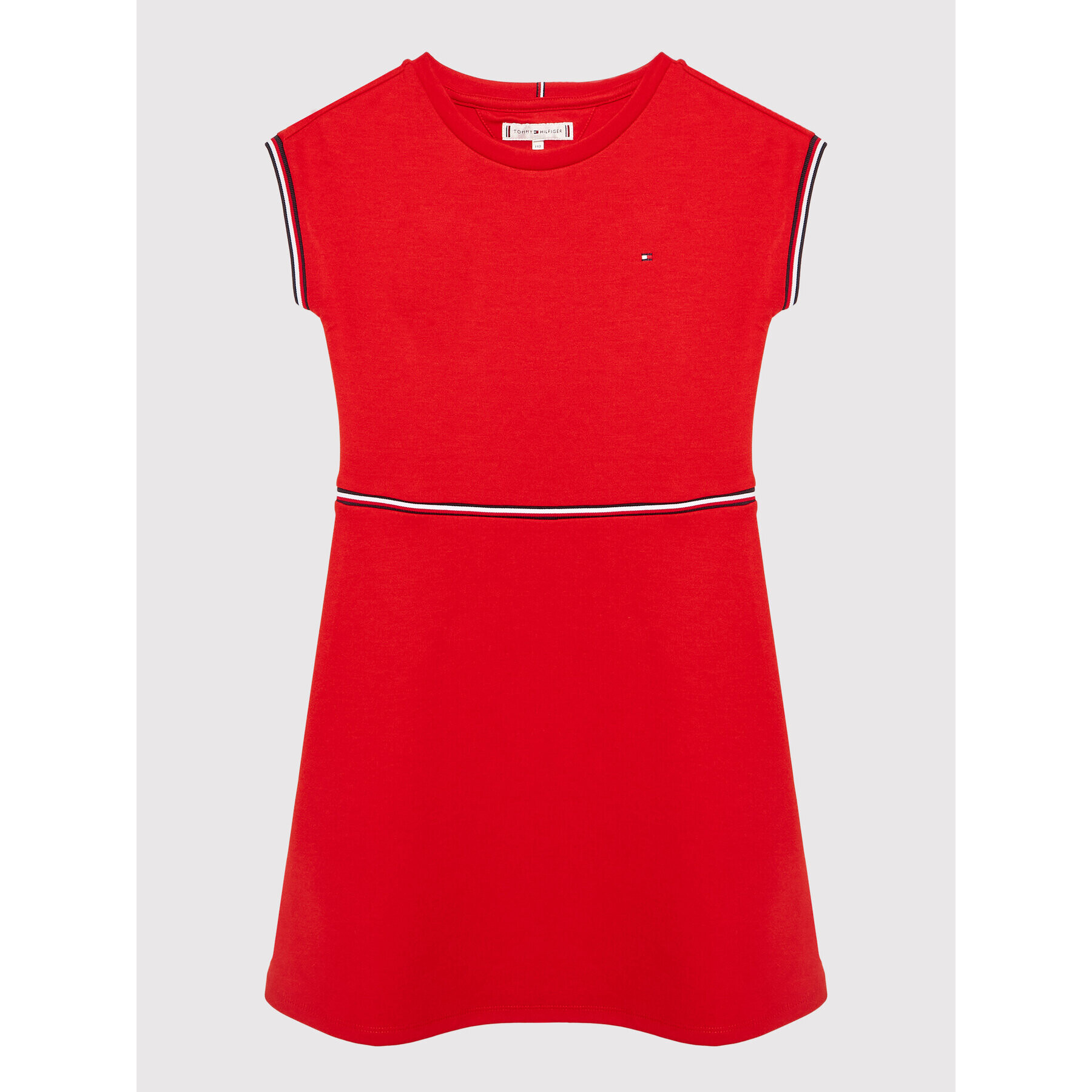 Tommy Hilfiger Rochie de zi Branded Punto KG0KG06514 Roșu Regular Fit - Pled.ro