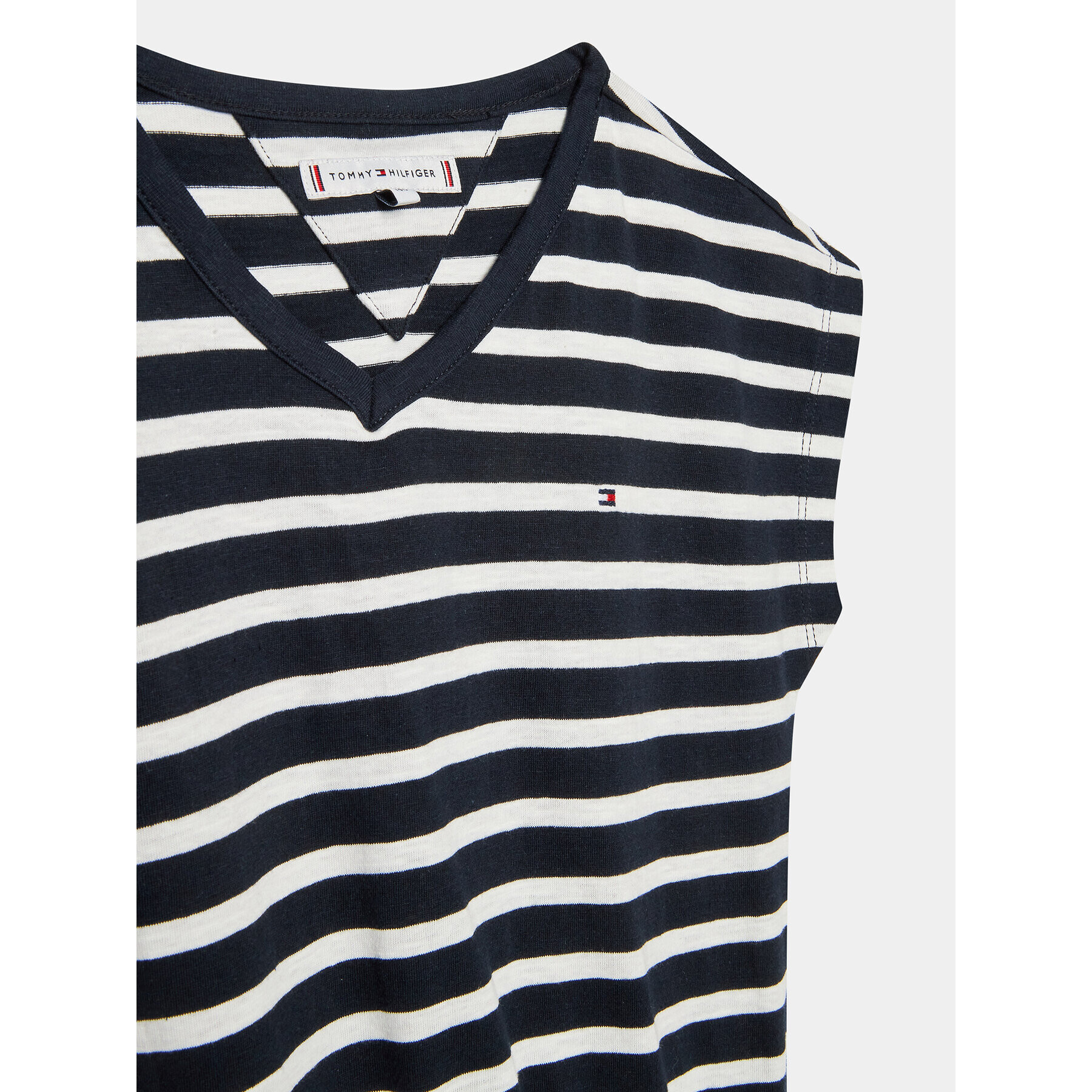 Tommy Hilfiger Rochie de zi Breton KG0KG07185 D Bleumarin Regular Fit - Pled.ro