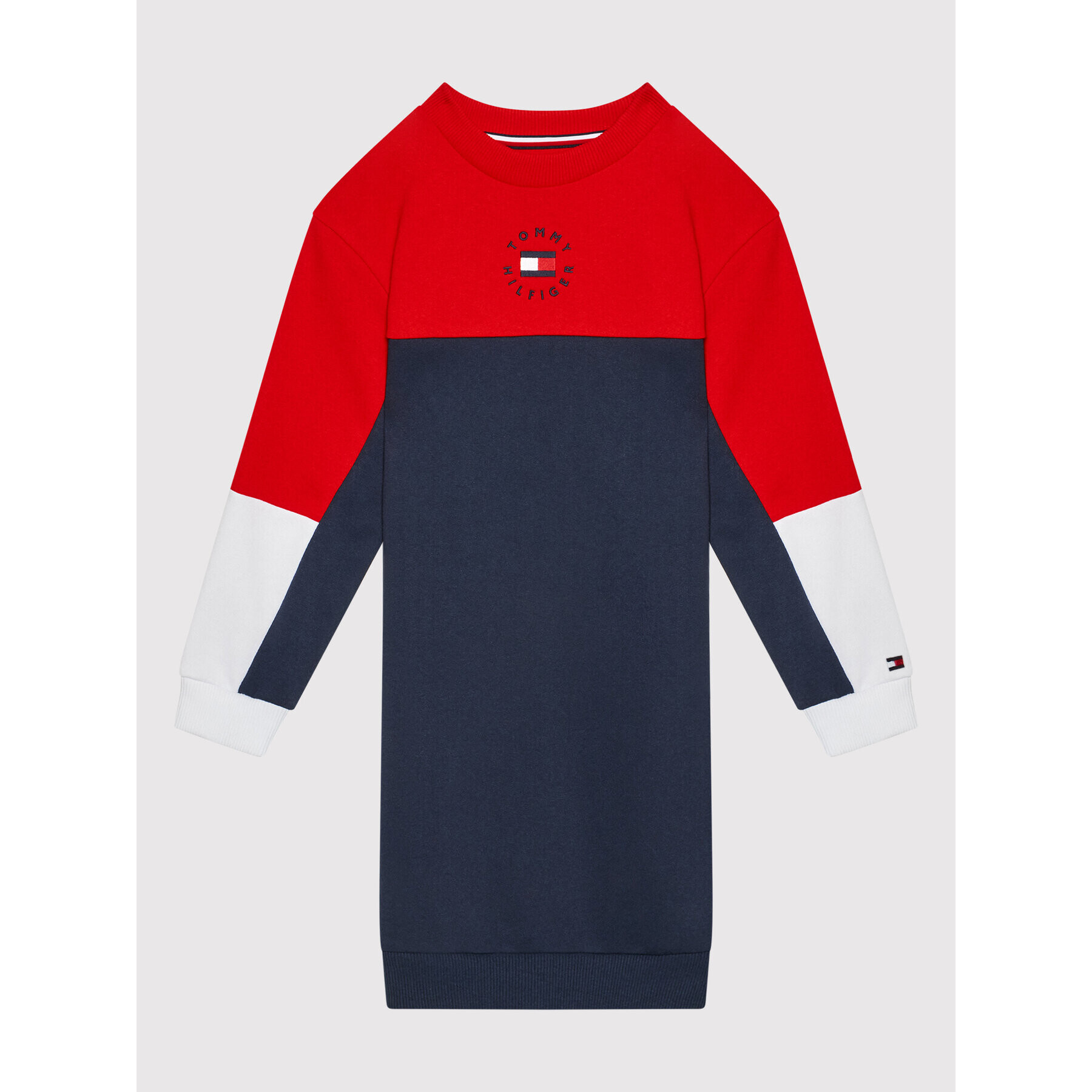 Tommy Hilfiger Rochie de zi Colorblock KG0KG05745 Bleumarin Regular Fit - Pled.ro