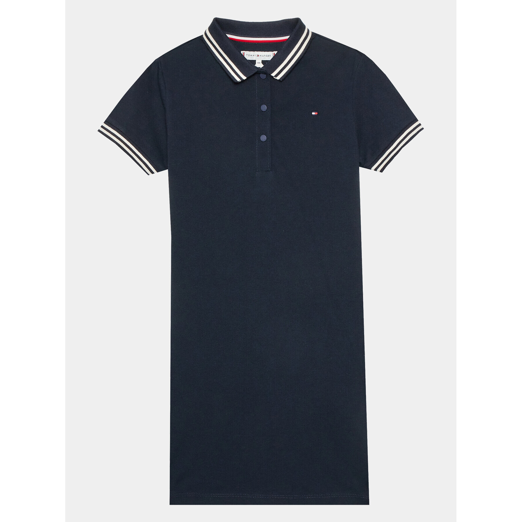 Tommy Hilfiger Rochie de zi Essential KG0KG07193 Bleumarin Regular Fit - Pled.ro