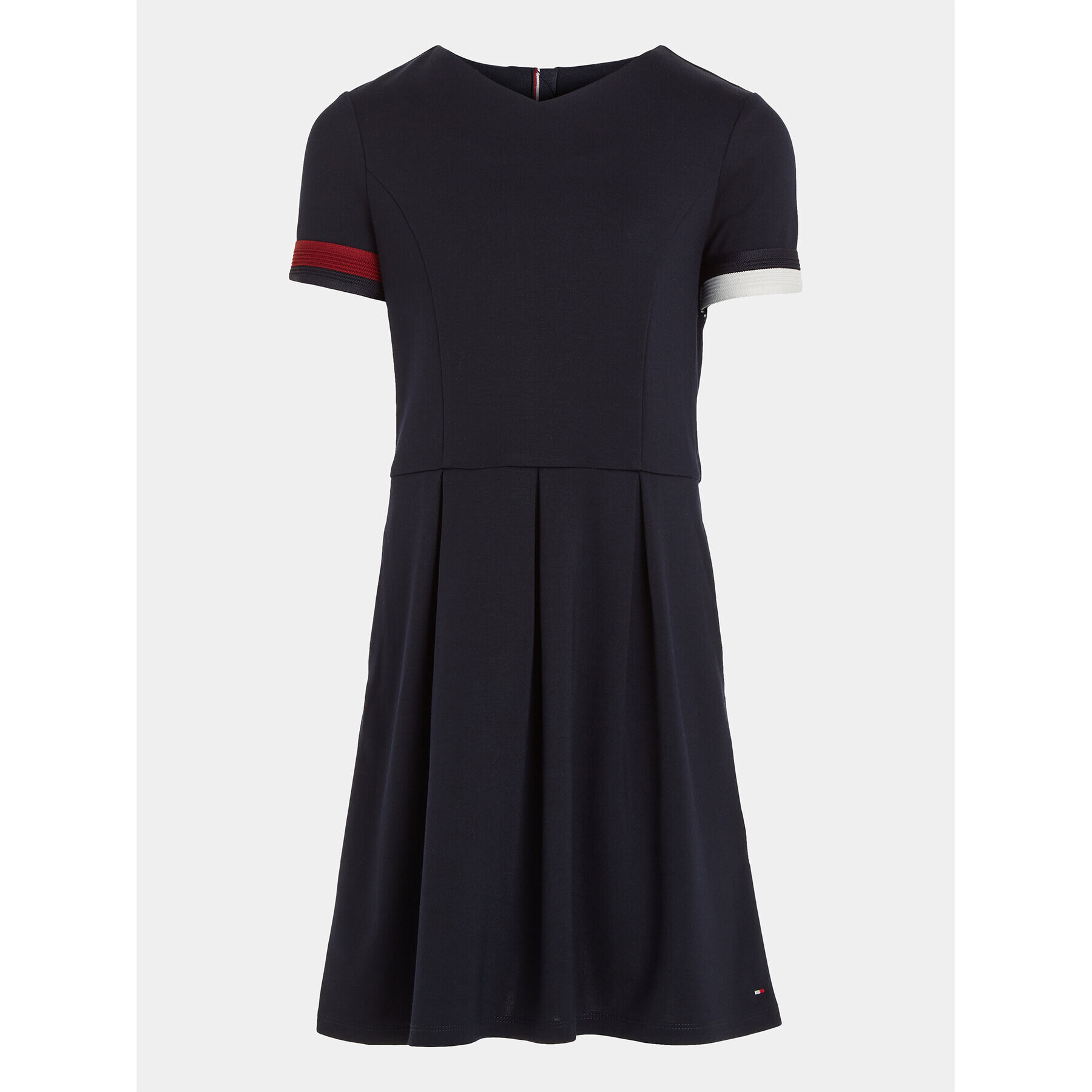 Tommy Hilfiger Rochie de zi Global Stripe Punto KG0KG07365 D Bleumarin Regular Fit - Pled.ro