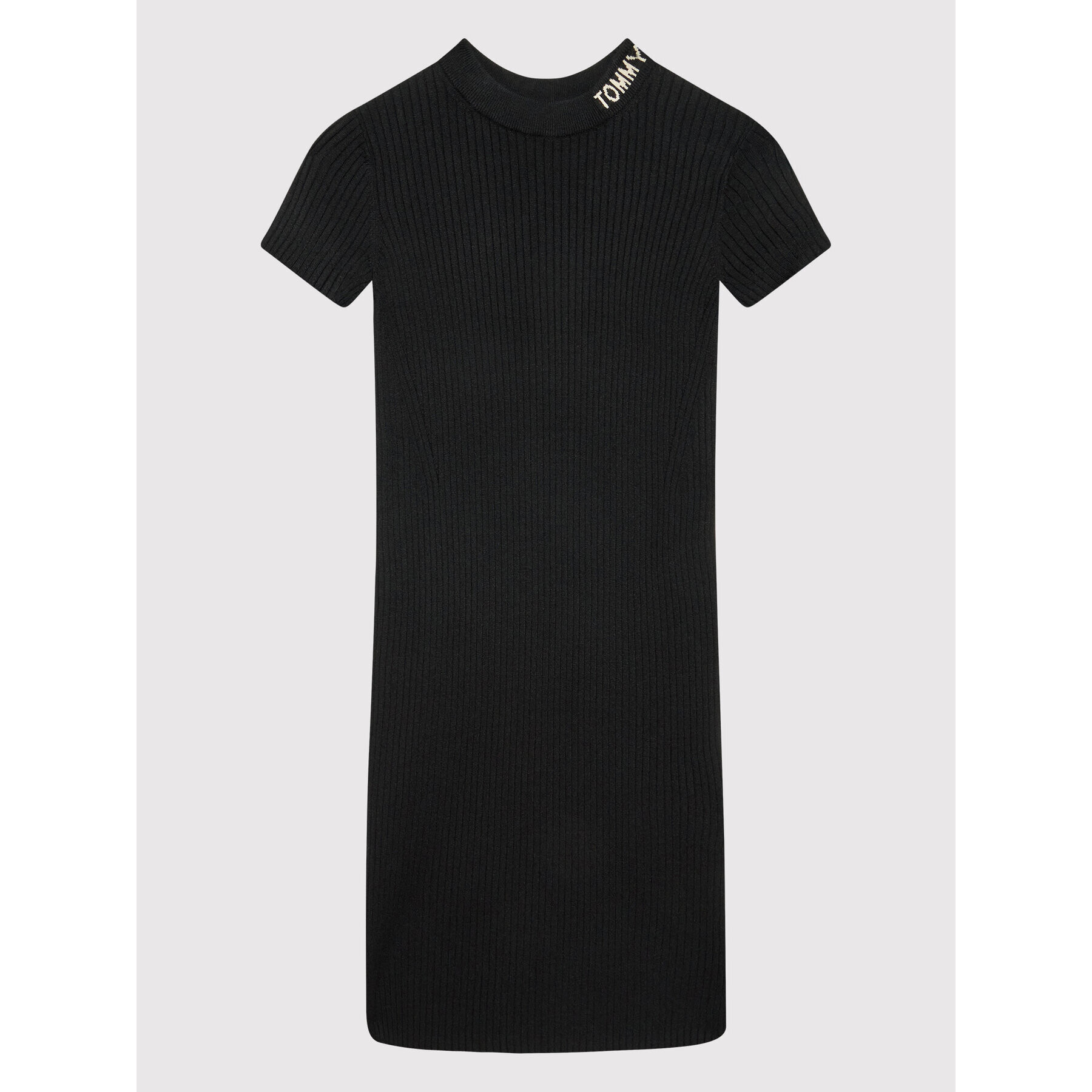 Tommy Hilfiger Rochie de zi KG0KG06345 D Negru Slim Fit - Pled.ro