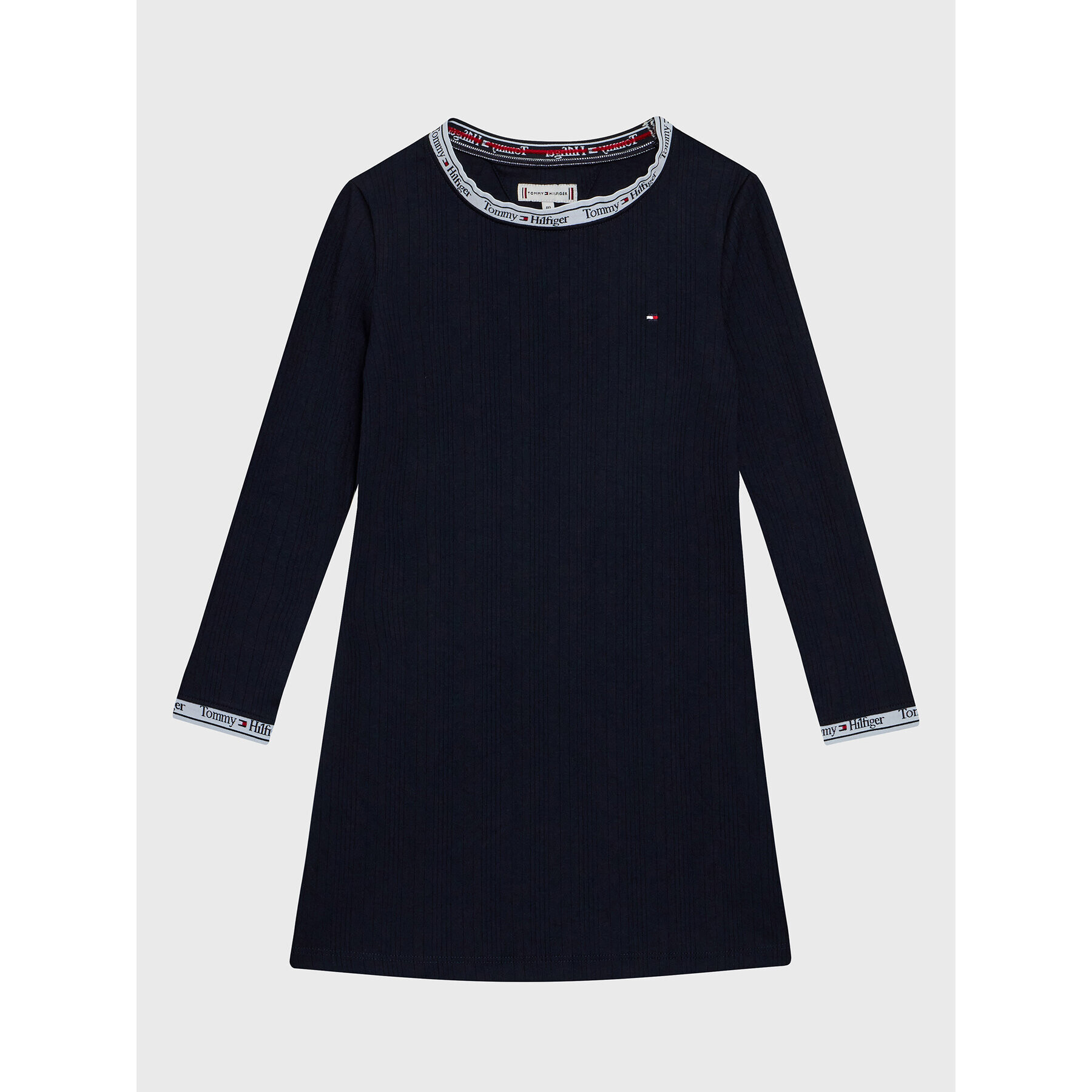 Tommy Hilfiger Rochie de zi KG0KG07136 M Bleumarin Regular Fit - Pled.ro