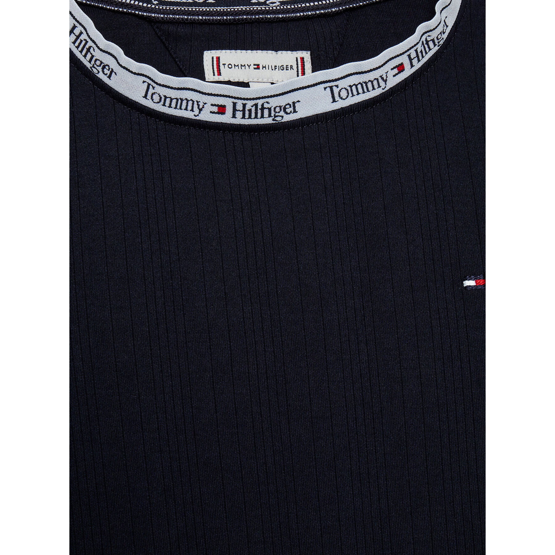 Tommy Hilfiger Rochie de zi KG0KG07136 M Bleumarin Regular Fit - Pled.ro