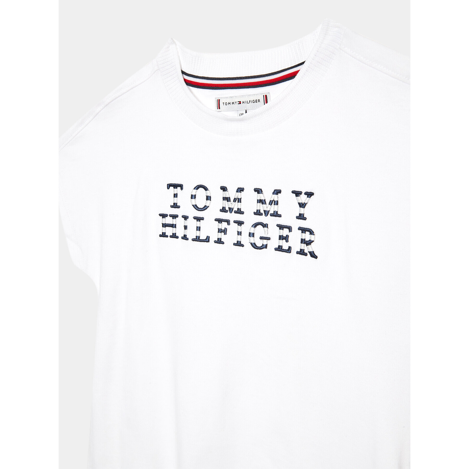 Tommy Hilfiger Rochie de zi KG0KG07187 D Alb Regular Fit - Pled.ro