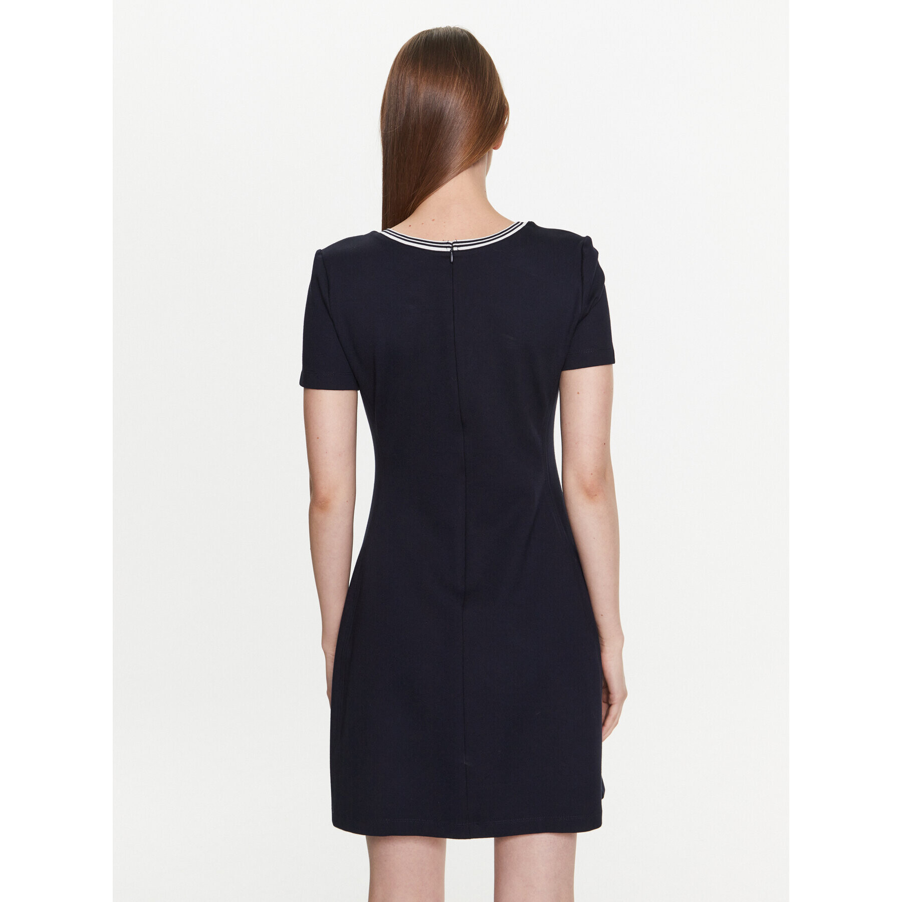 Tommy Hilfiger Rochie de zi Punto Bleumarin Regular Fit - Pled.ro