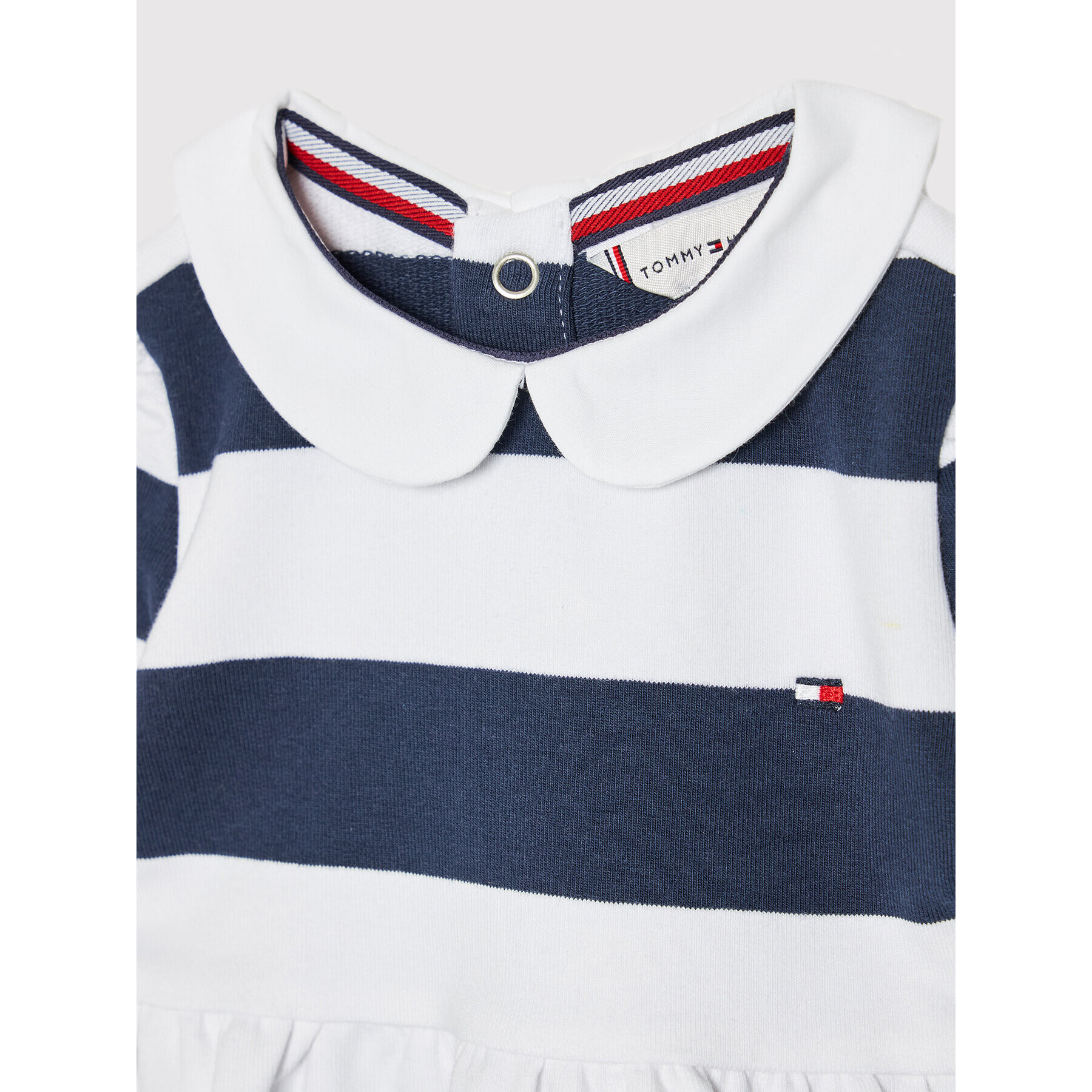 Tommy Hilfiger Rochie de zi Rugby Stripe KN0KN01237 Bleumarin Regular Fit - Pled.ro