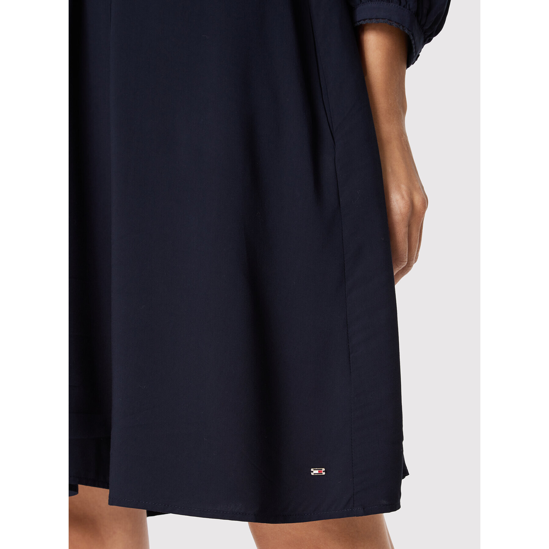 Tommy Hilfiger Rochie de zi Shift WW0WW34490 Bleumarin Relaxed Fit - Pled.ro