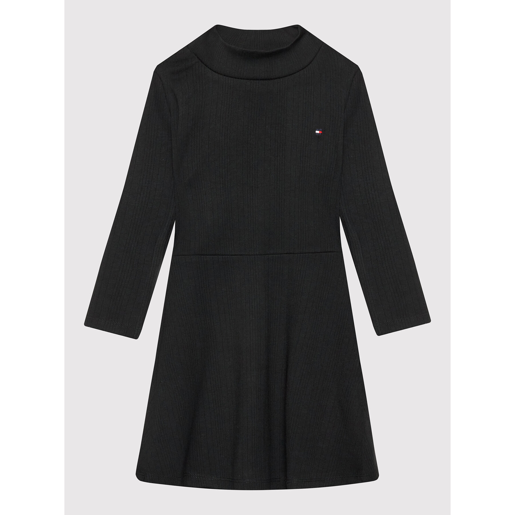 Tommy Hilfiger Rochie de zi Skater KG0KG06089 D Negru Regular Fit - Pled.ro