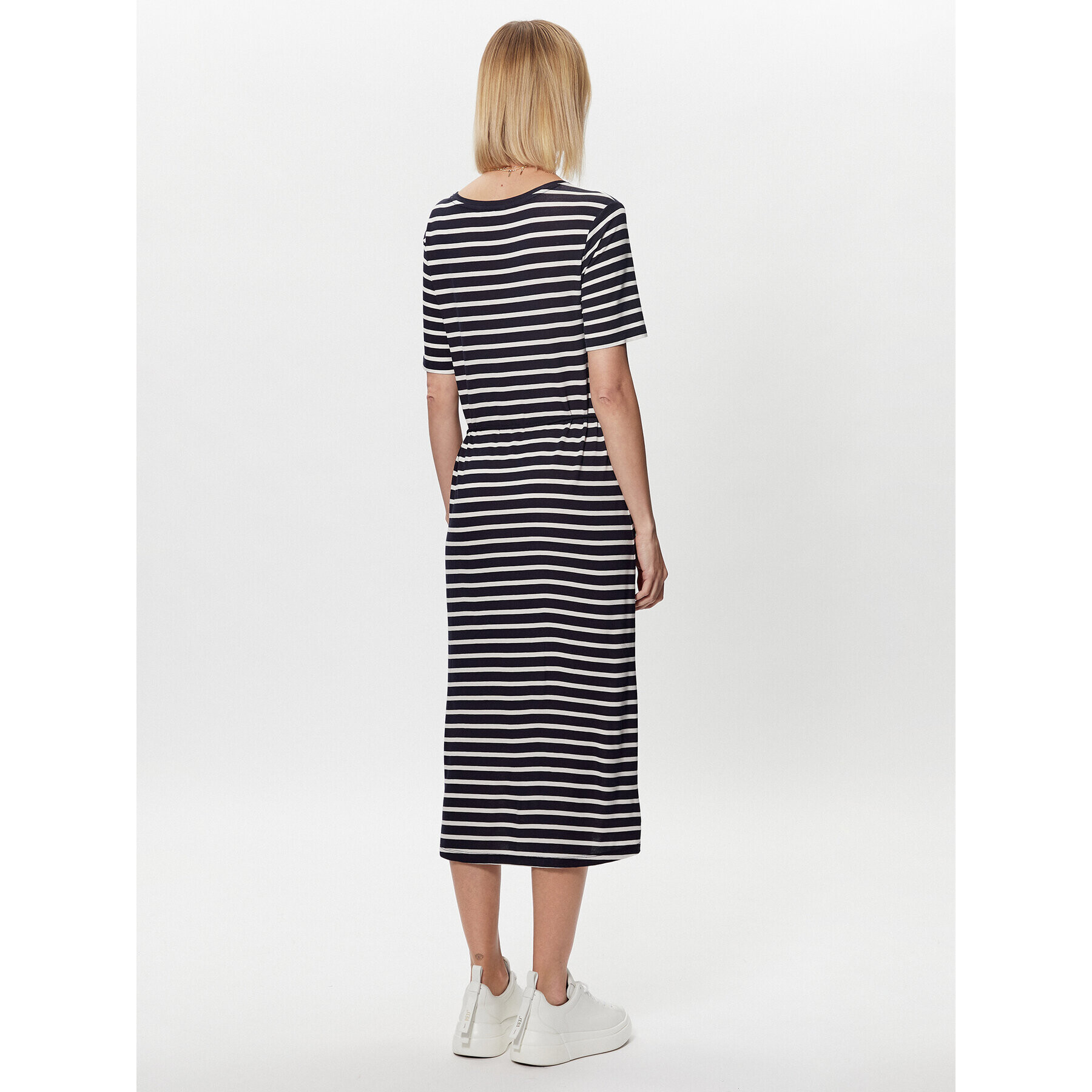 Tommy Hilfiger Rochie de zi Stripe WW0WW37837 Bleumarin Regular Fit - Pled.ro