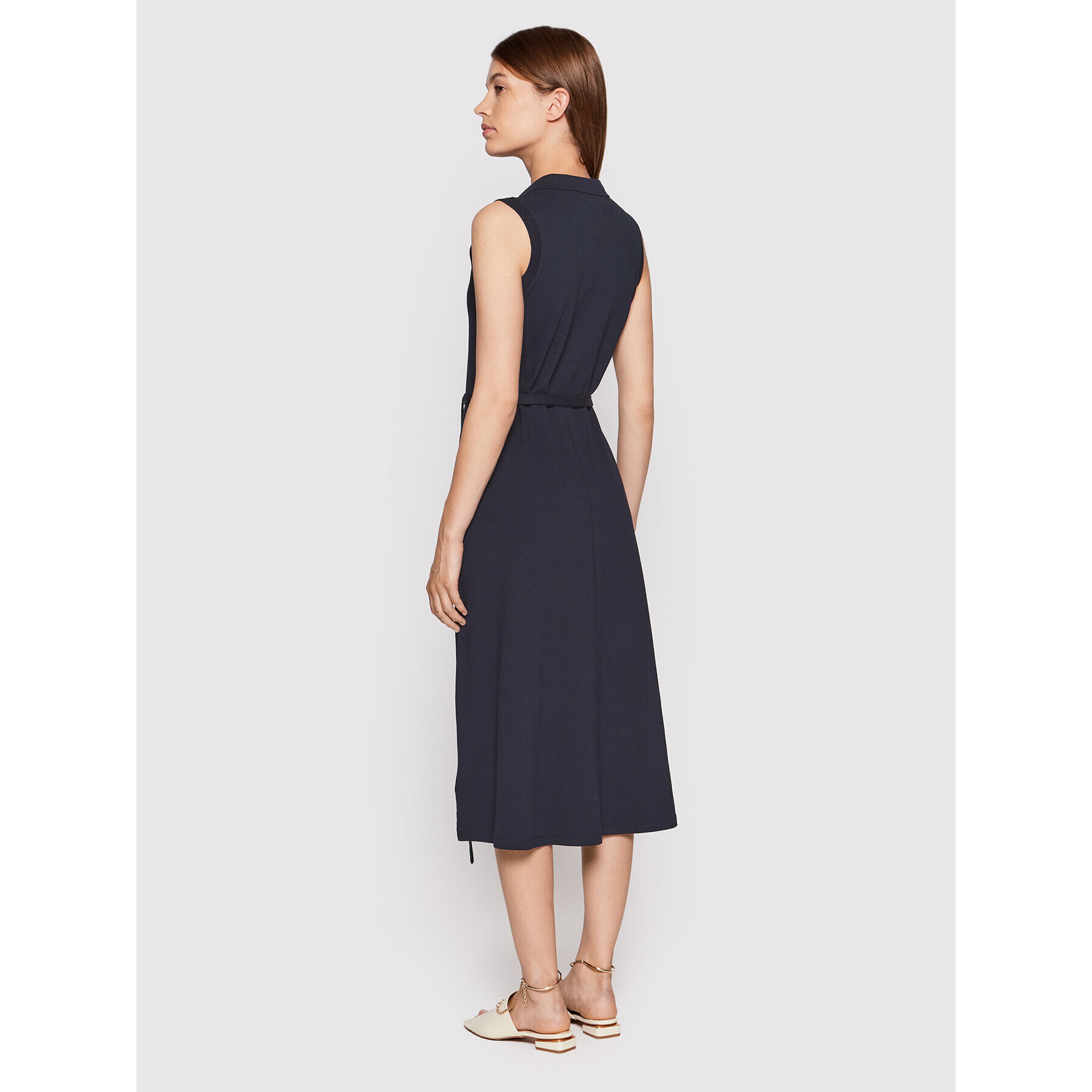 Tommy Hilfiger Rochie de zi WW0WW30498 Bleumarin Regular Fit - Pled.ro