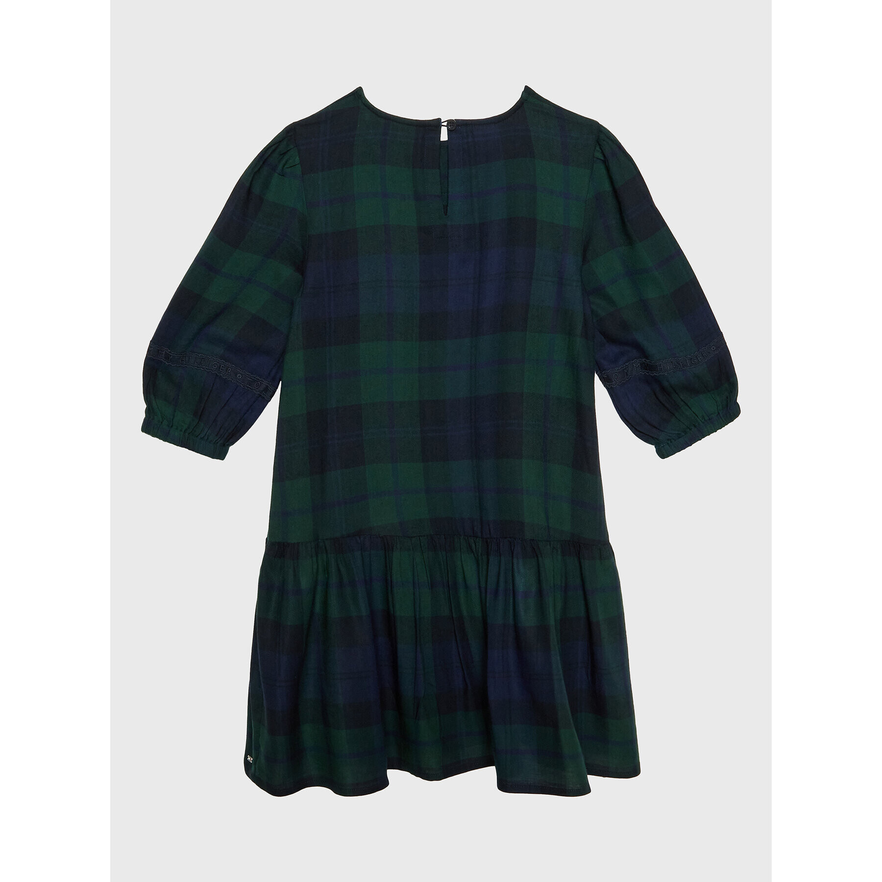 Tommy Hilfiger Rochie elegantă G0KG07023 D Verde Regular Fit - Pled.ro